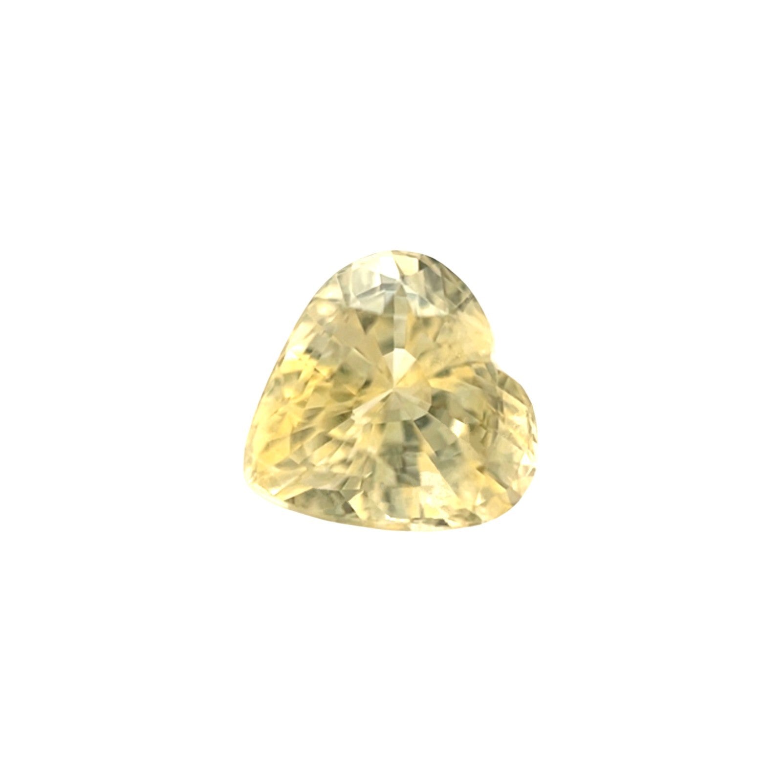 Natural GIA CERTIFEID 1.55ct Ceylon Yellow Sapphire Untreated No Heat Heart Cut