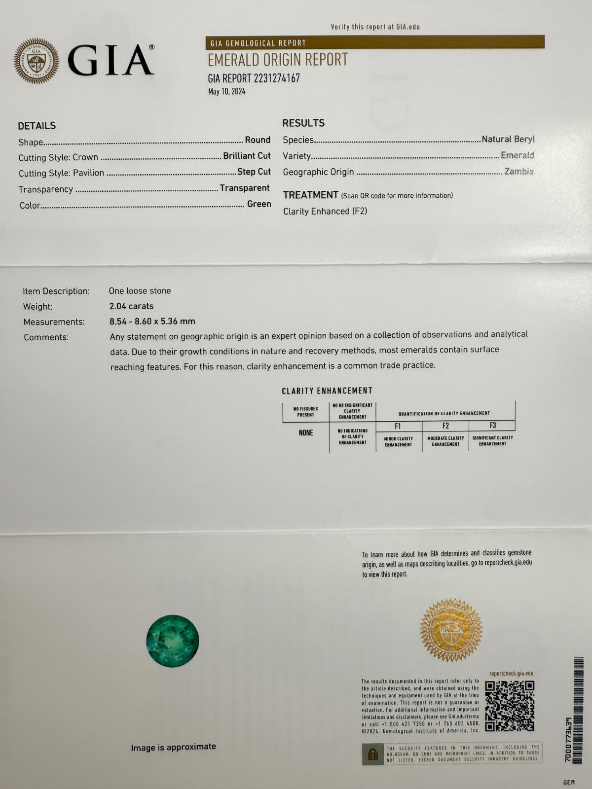 Fine 4.57ct GIA Certified Vivid Green Emerald & Diamond Gold Halo Earring Studs — view 3