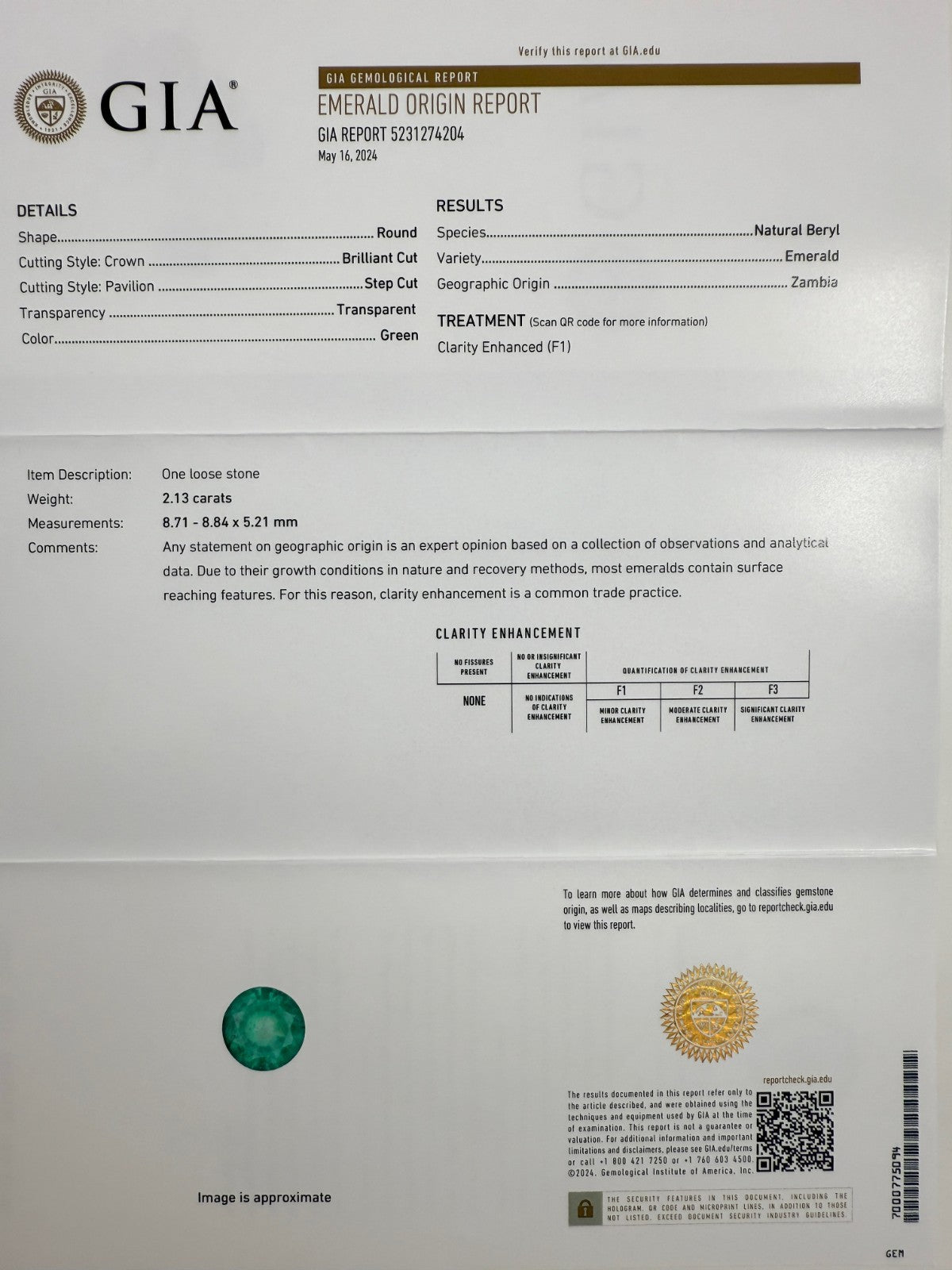 Fine 4.57ct GIA Certified Vivid Green Emerald & Diamond Gold Halo Earring Studs — view 4