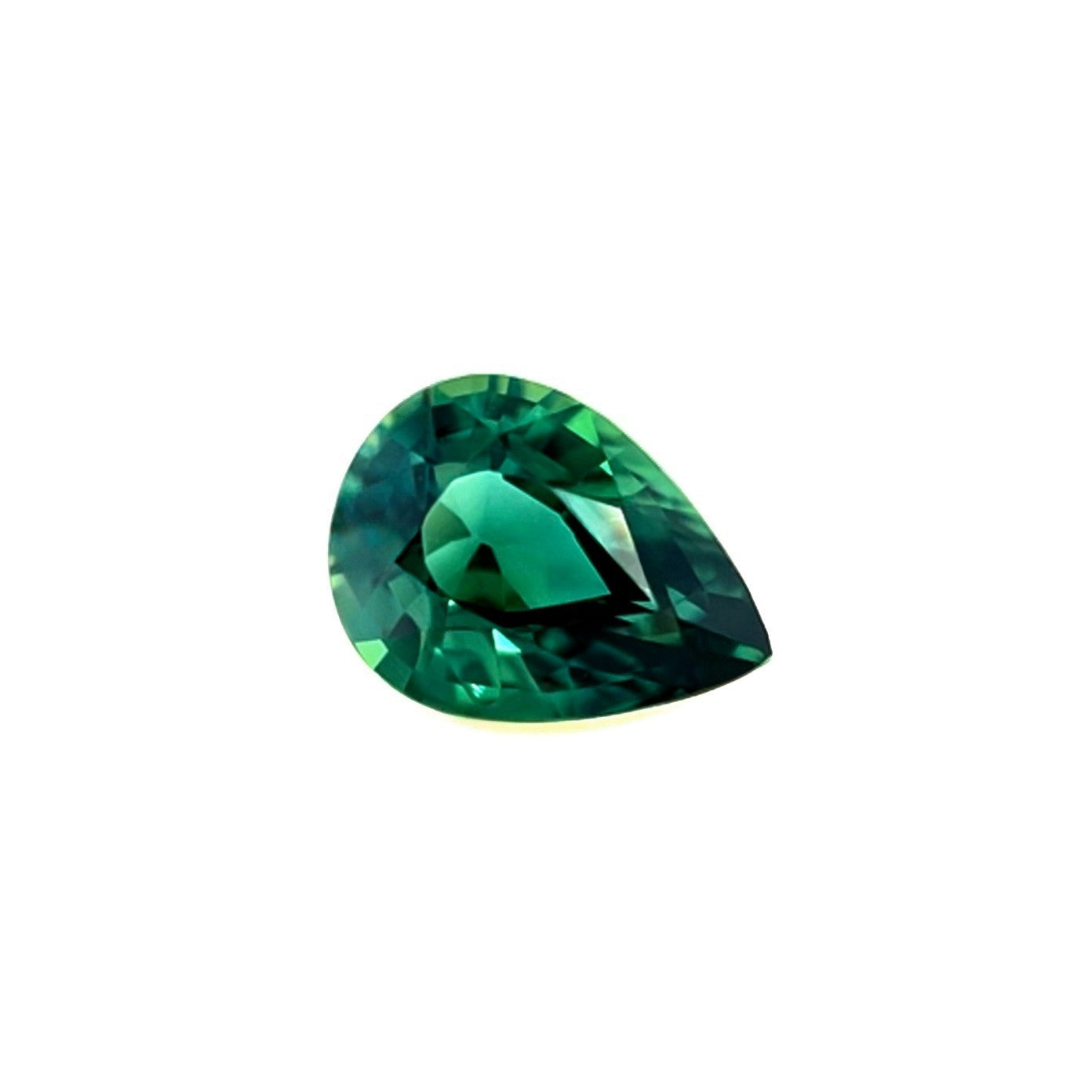 GIA CERTIFIED 1.02ct NATURAL Sapphire Deep TEAL Green Blue Pear Cut UNTREATED