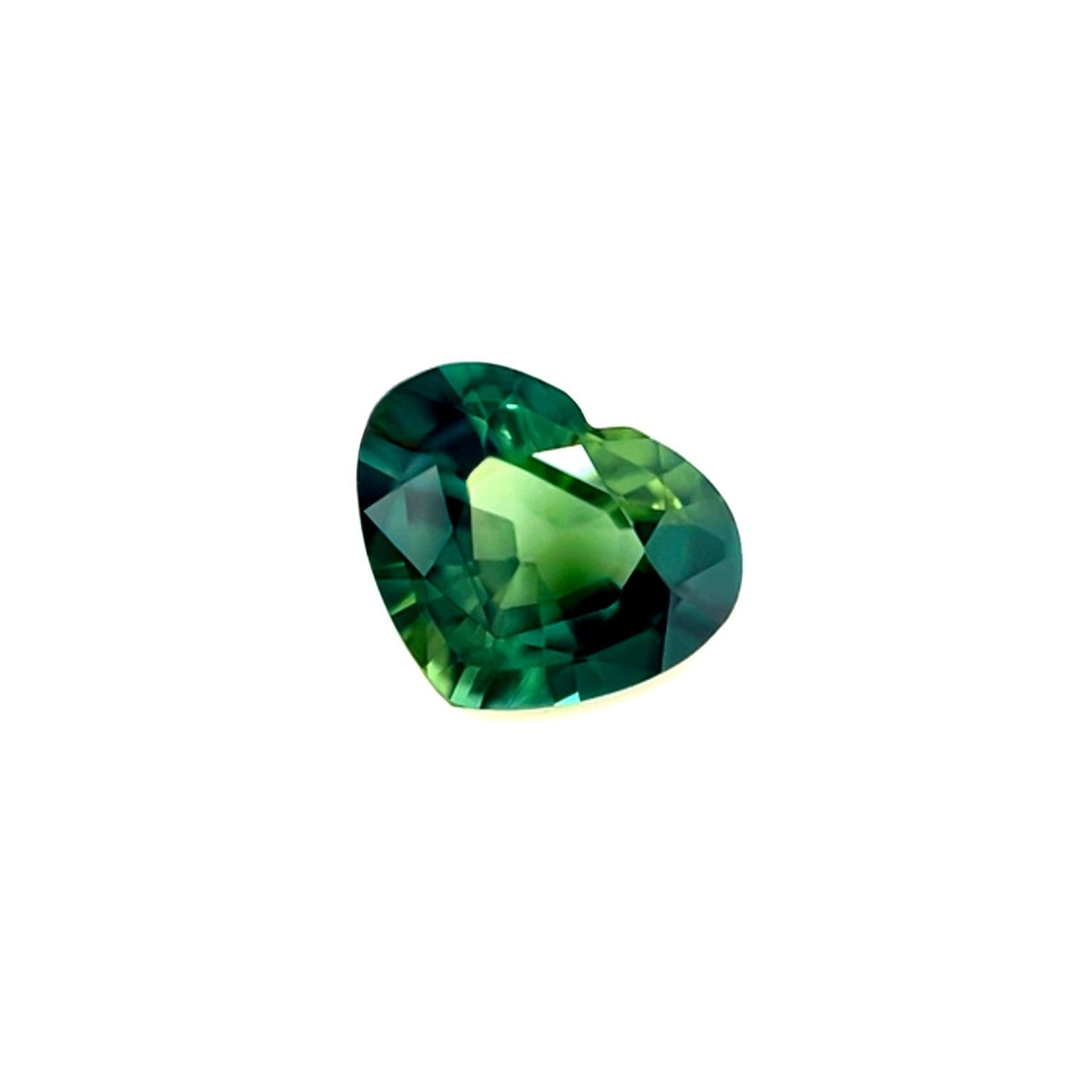GIA CERTIFIED 1.08ct UNTREATED Green Blue Sapphire Unheated Heart Cut Gemstone
