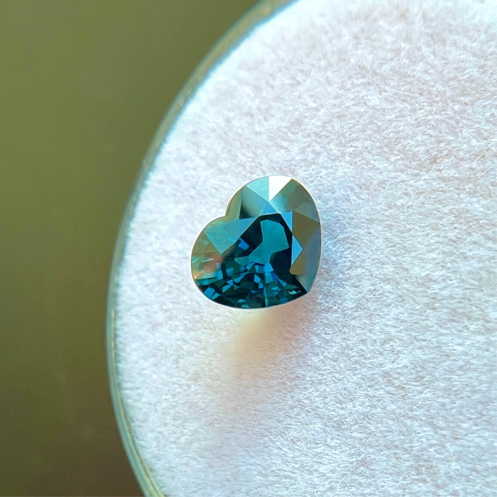 GIA CERTIFIED 1.09ct Sapphire Untreated Heart Cut NATURAL Fine Blue Gemstone — view 3