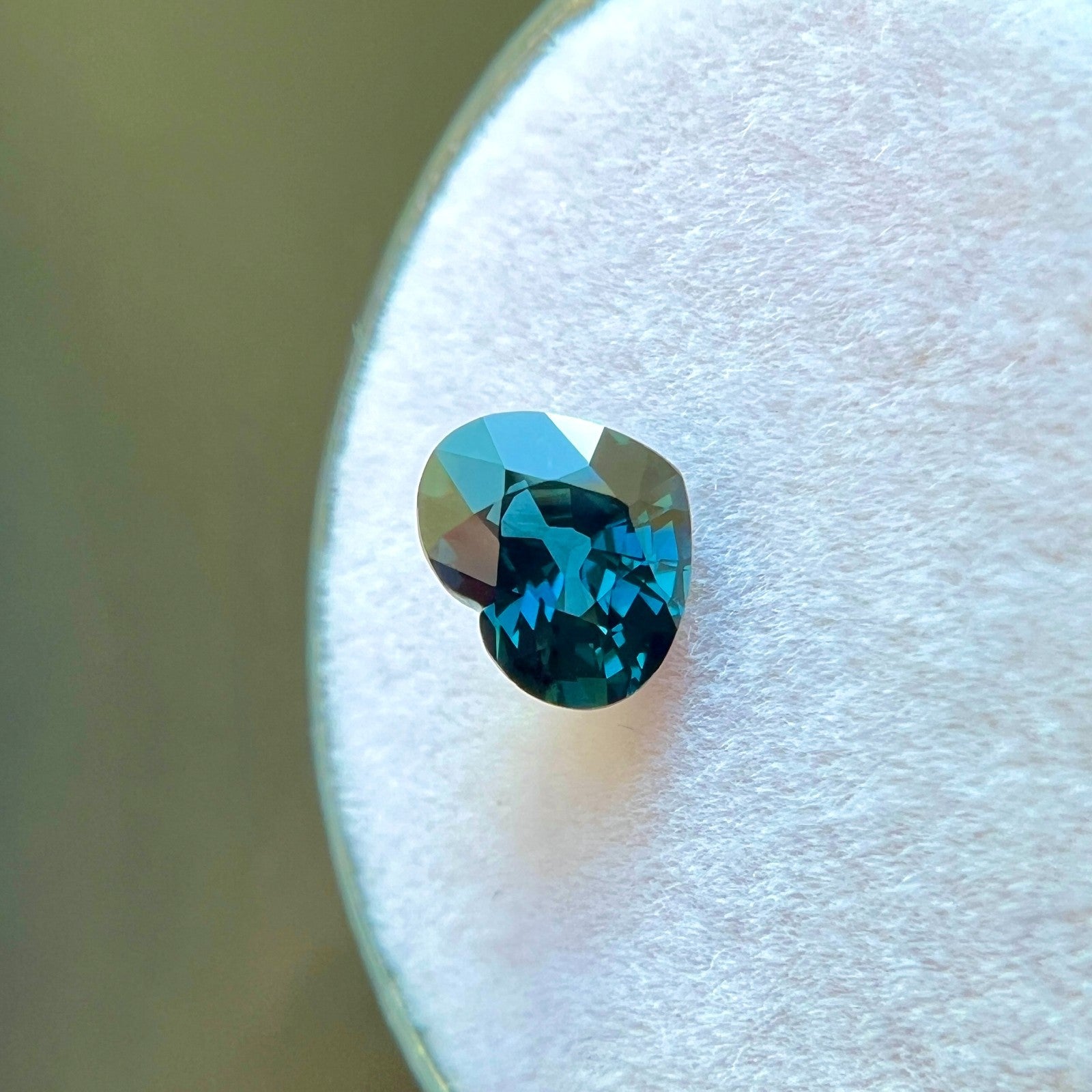 GIA CERTIFIED 1.09ct Sapphire Untreated Heart Cut NATURAL Fine Blue Gemstone — view 4