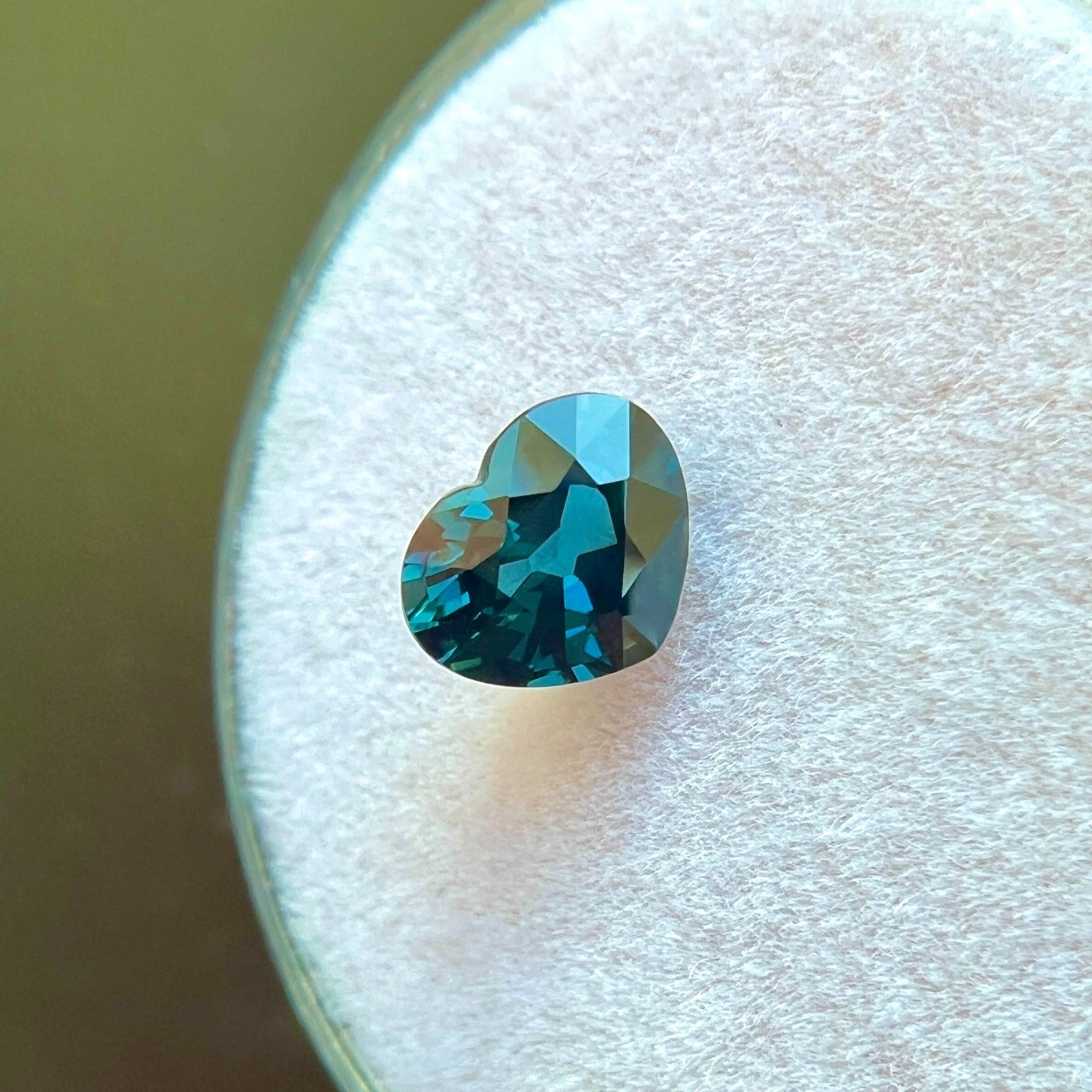 GIA CERTIFIED 1.09ct Sapphire Untreated Heart Cut NATURAL Fine Blue Gemstone — view 5