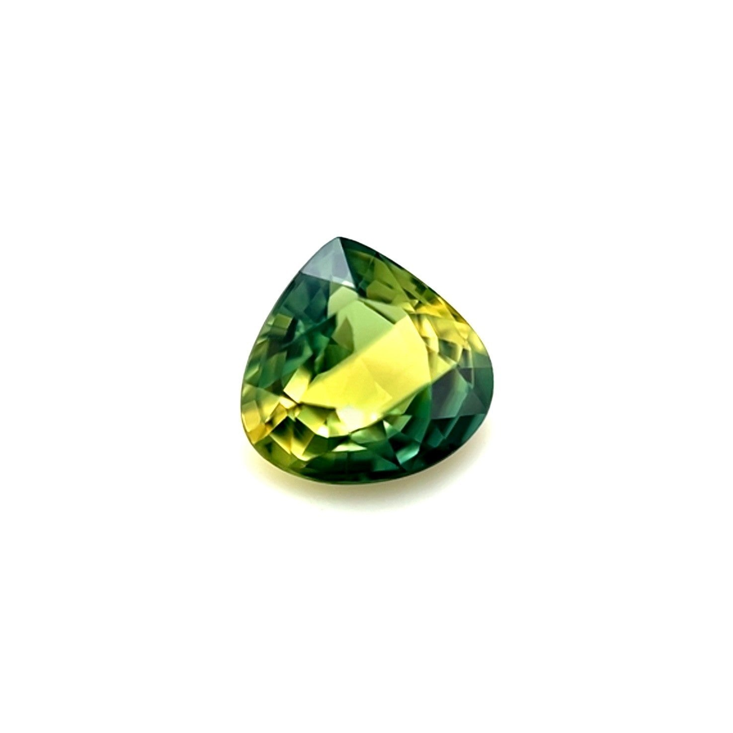 Unique GIA CERTIFIED 1.20ct Sapphire Bi COLOUR Yellow Blue Pear UNTREATED Gem