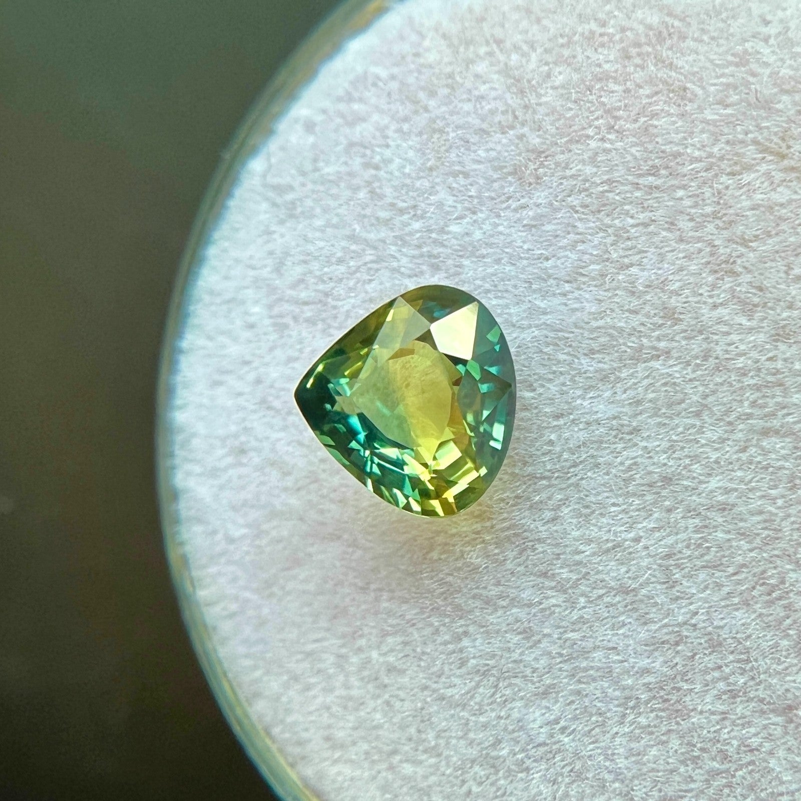 Unique GIA CERTIFIED 1.20ct Sapphire Bi COLOUR Yellow Blue Pear UNTREATED Gem — view 3