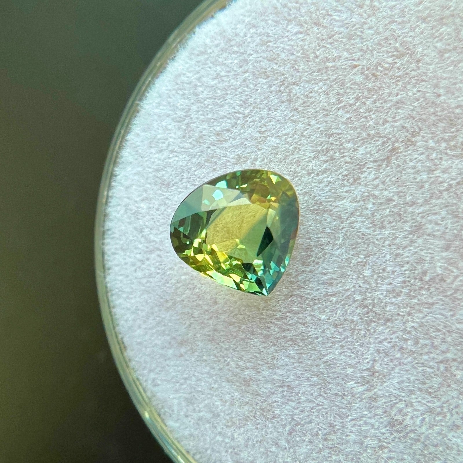 Unique GIA CERTIFIED 1.20ct Sapphire Bi COLOUR Yellow Blue Pear UNTREATED Gem — view 4