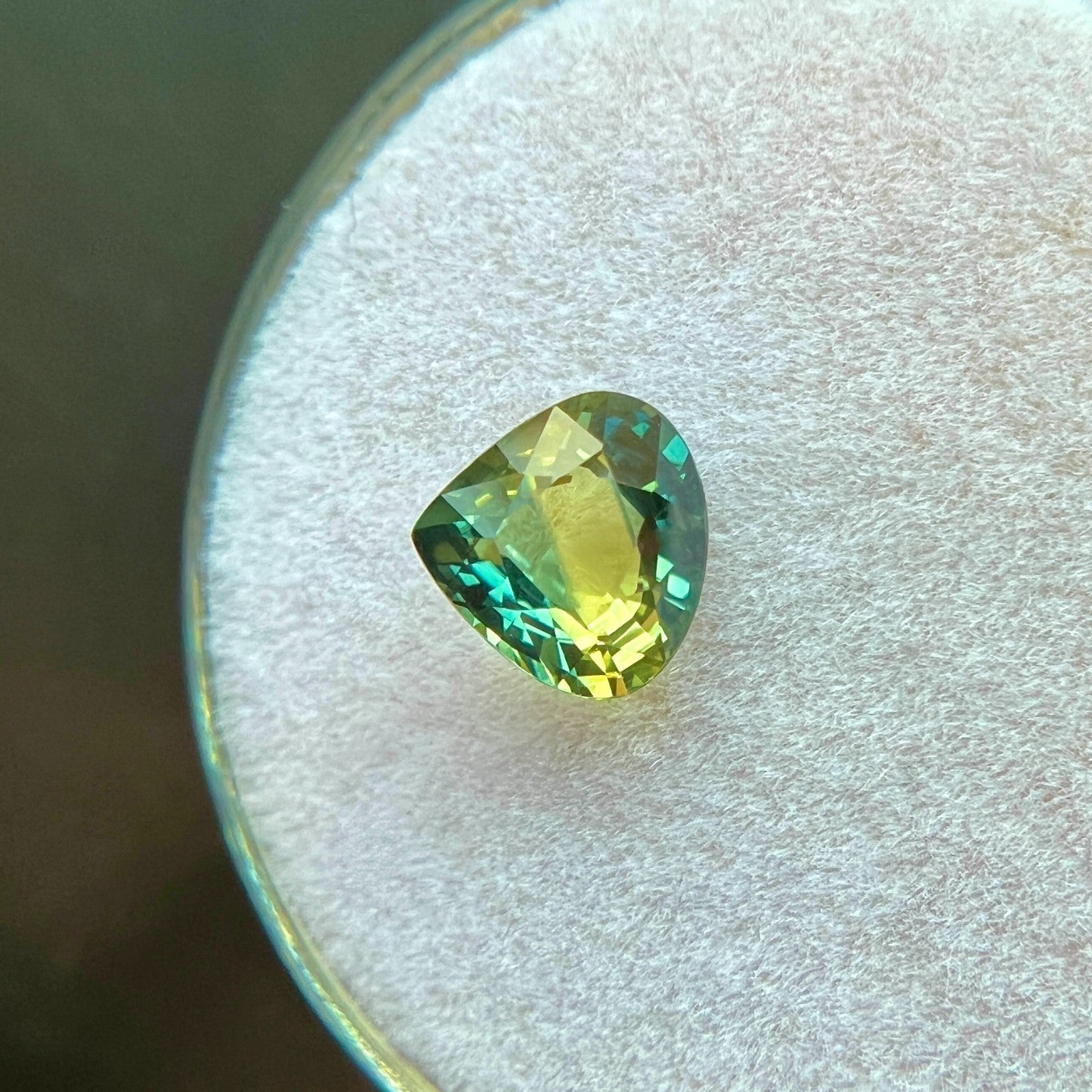 Unique GIA CERTIFIED 1.20ct Sapphire Bi COLOUR Yellow Blue Pear UNTREATED Gem — view 5