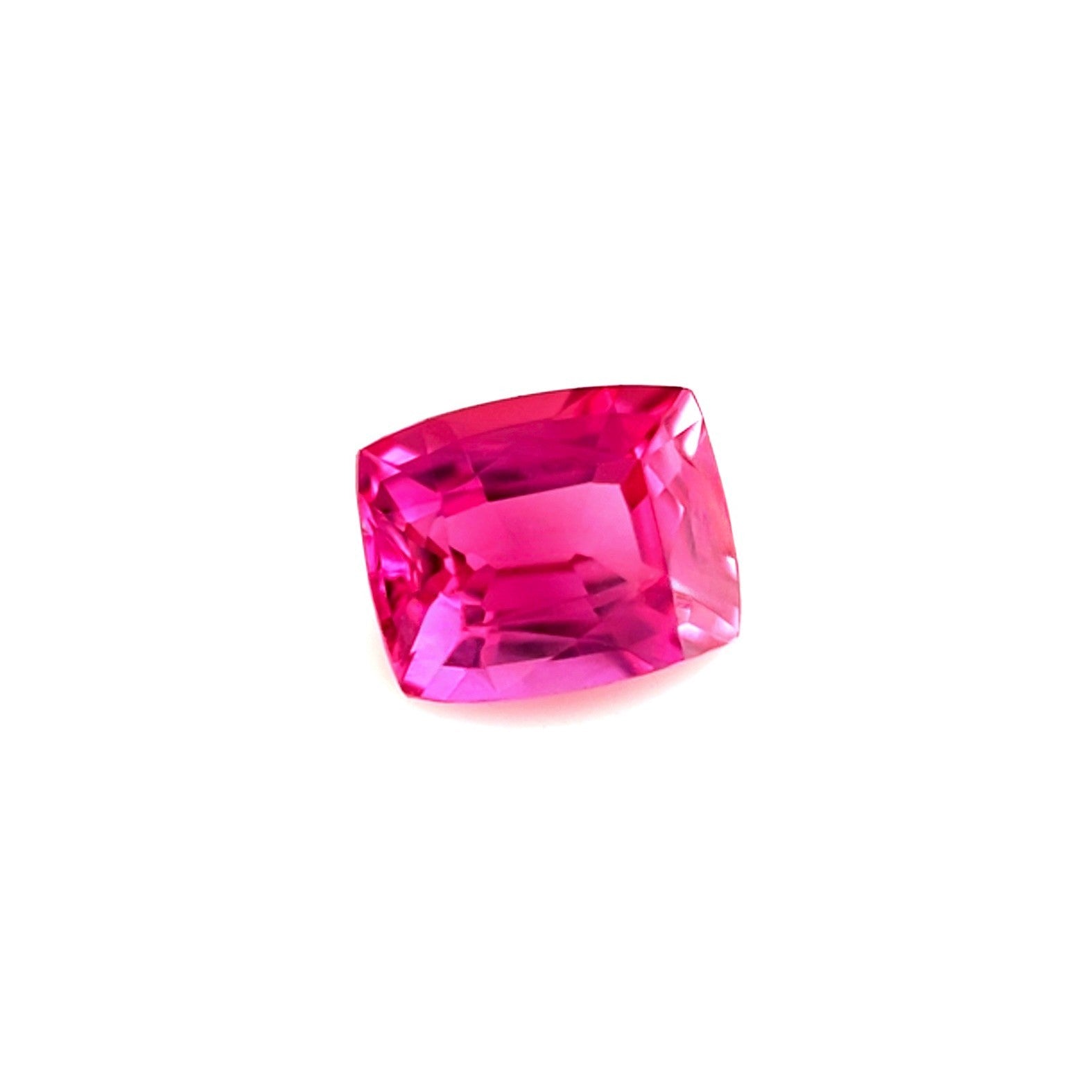 FINE 1.08ct GIA CERTIFIED Unheated Sapphire HOT Pink Cushion Cut Gemstone