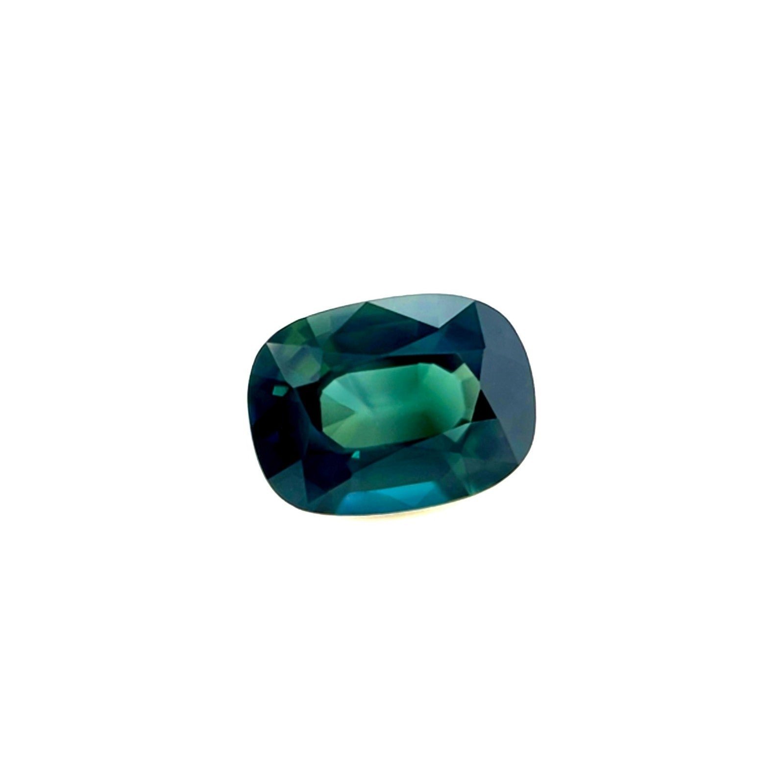 1.03ct GIA Certified DEEP Green Blue Sapphire NATURAL Cushion Cut Gemstone