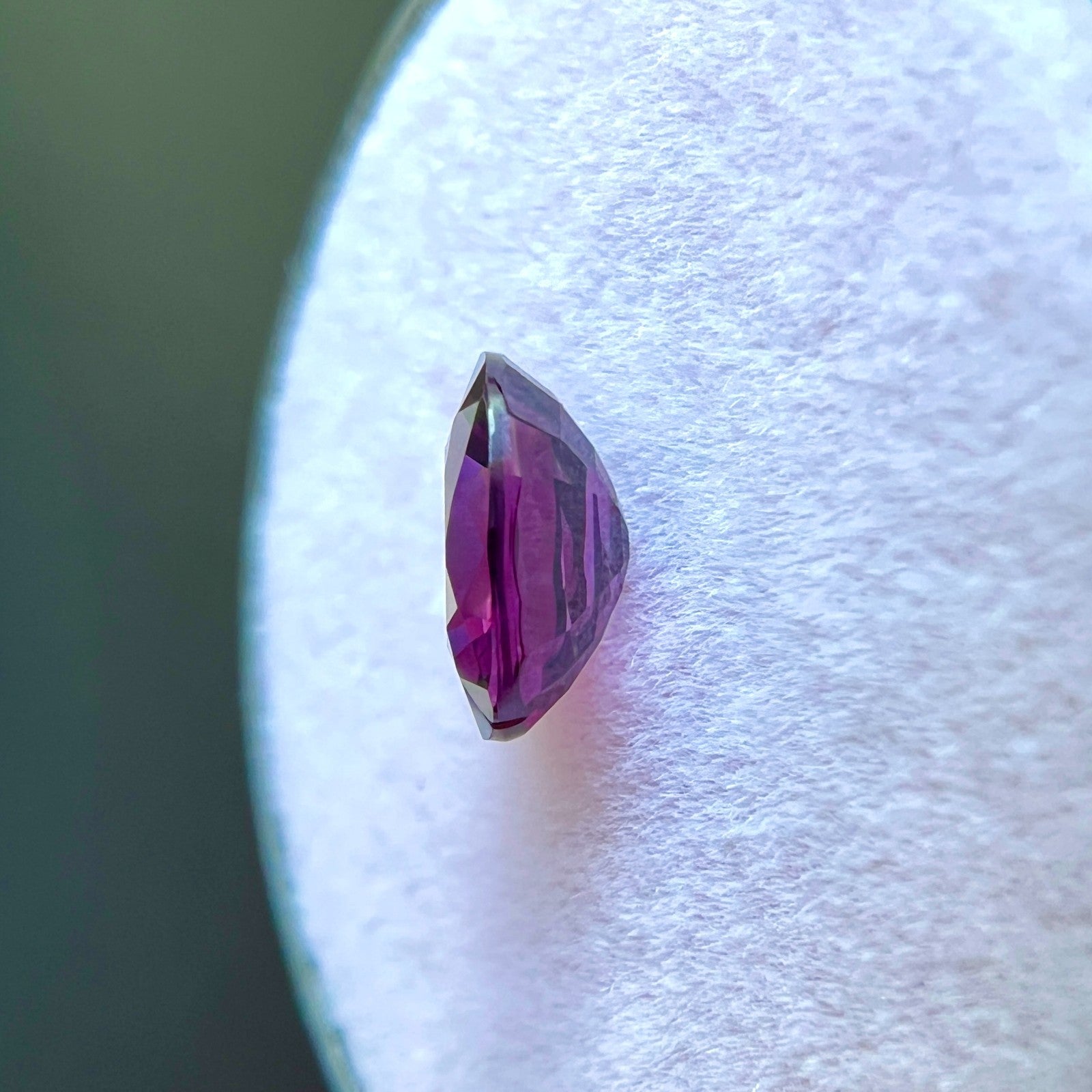 GIA CERTIFIED 1.21ct Pyrope Spessartine Garnet Vivid Purple Oval Cut RARE Gem — view 5