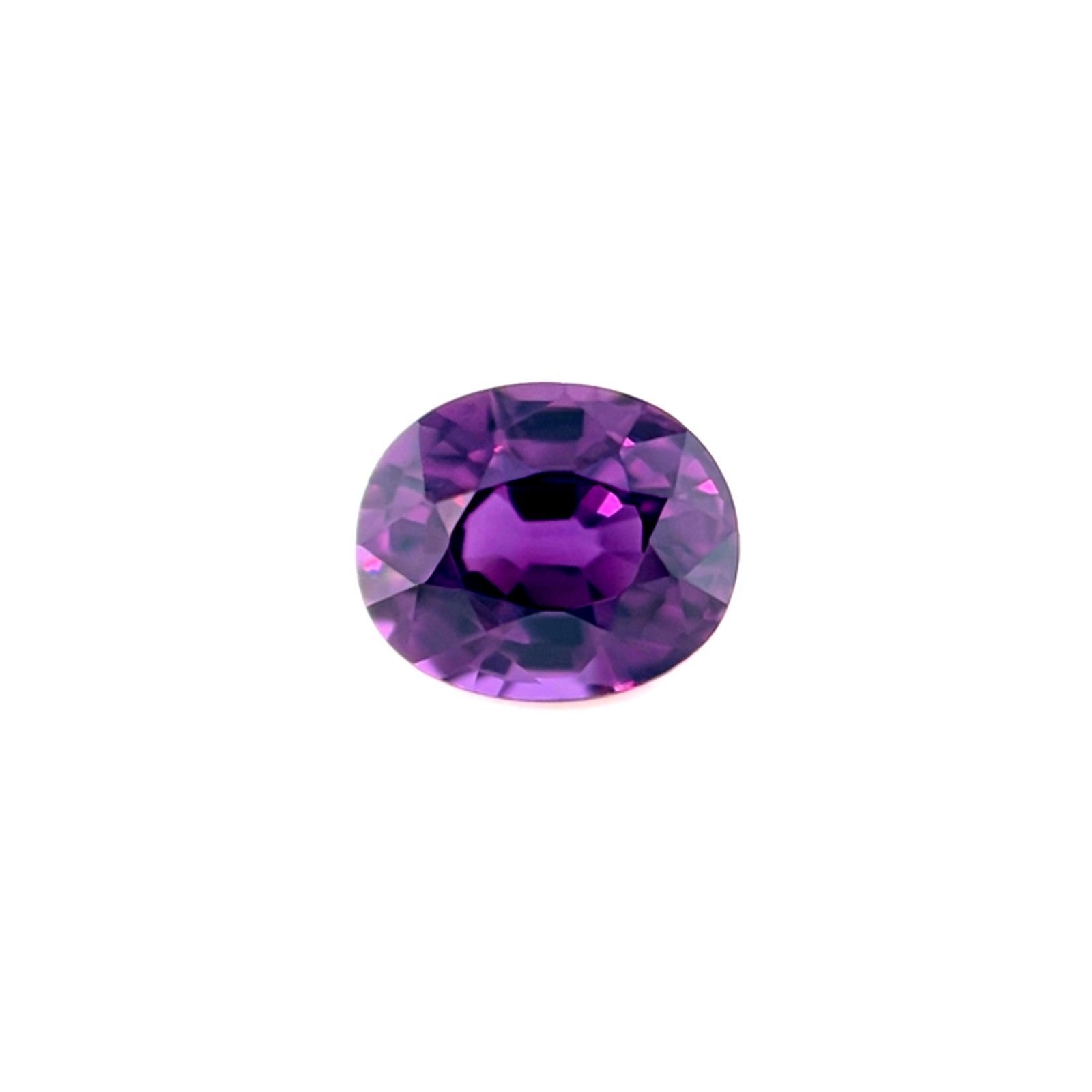 GIA CERTIFIED 1.18ct RARE Pyrope Spessartine Garnet Vivid Purple Oval Cut Gem — view 1