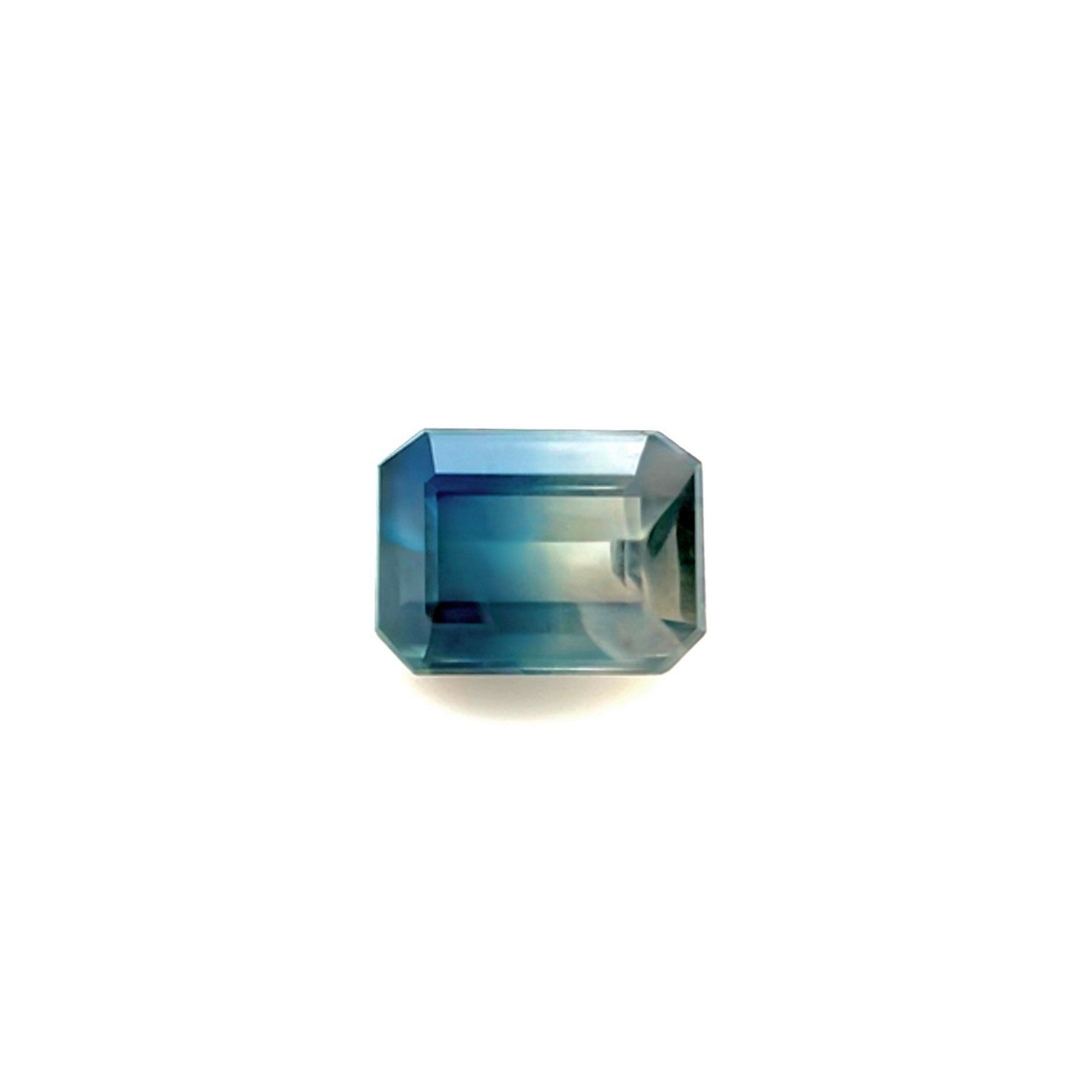 Unique GIA CERTIFIED Bi Colour Sapphire NATURAL 0.93ct Parti Colour Octagon Cut