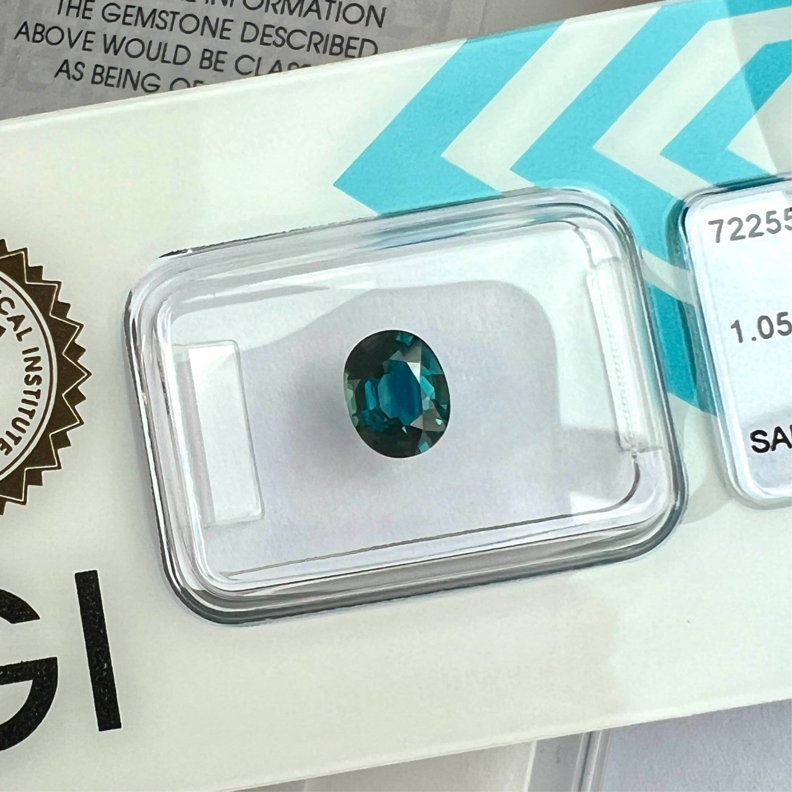 Fine IGI CERTIFIED 1.05ct Natural AUSTRALIAN Deep Blue Sapphire Oval Cut Gem — view 4