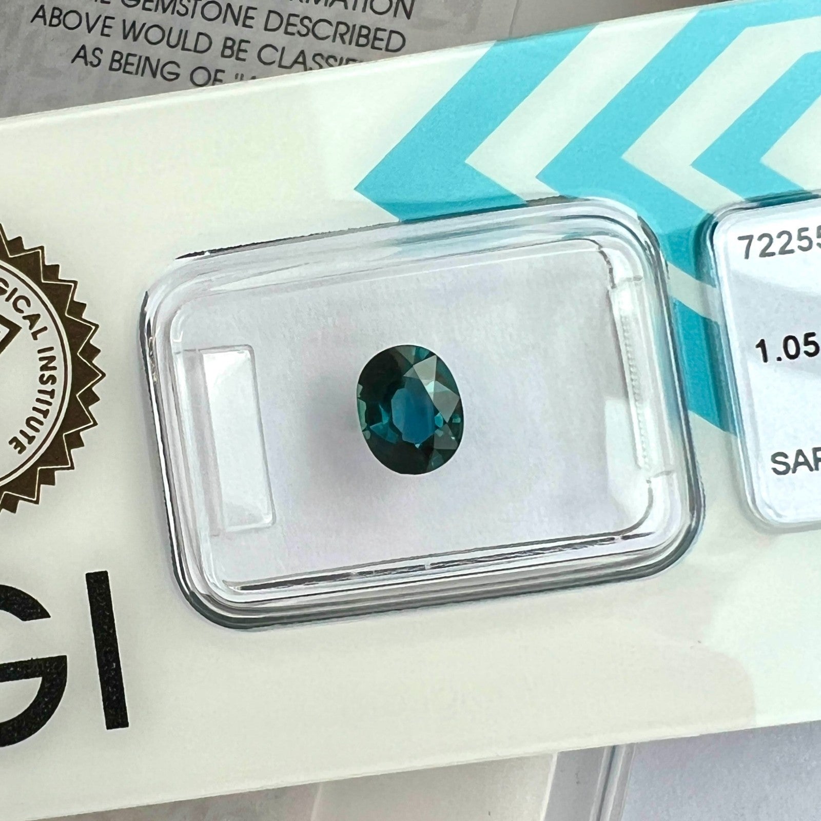 Fine IGI CERTIFIED 1.05ct Natural AUSTRALIAN Deep Blue Sapphire Oval Cut Gem — view 5