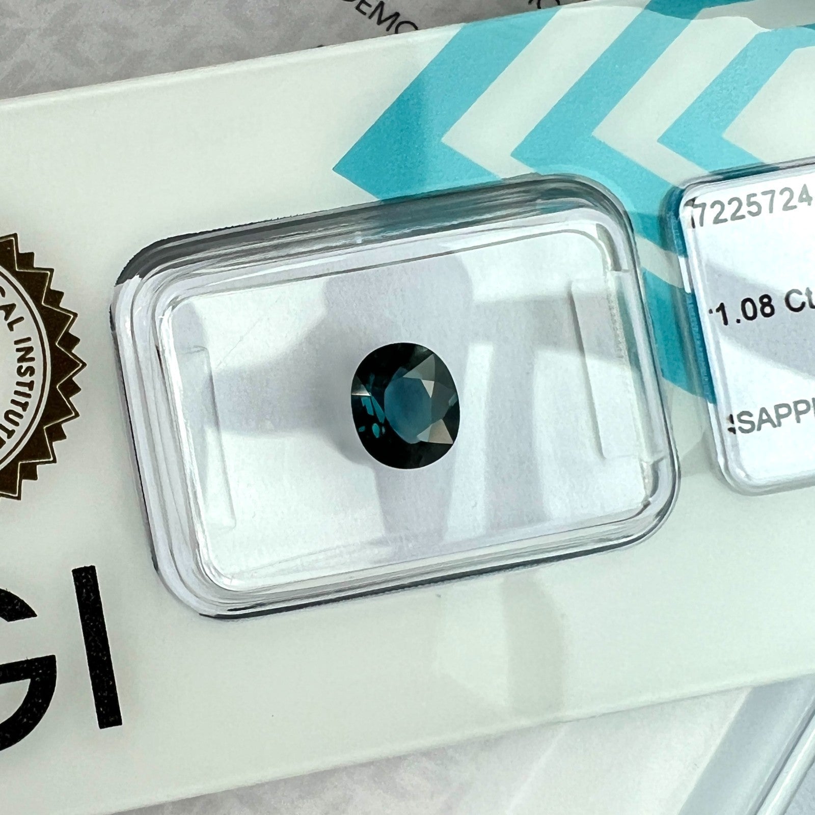 IGI CERTIFIED 1.08ct Untreated AUSTRALIAN Deep Blue Sapphire Oval Cut RARE — view 4
