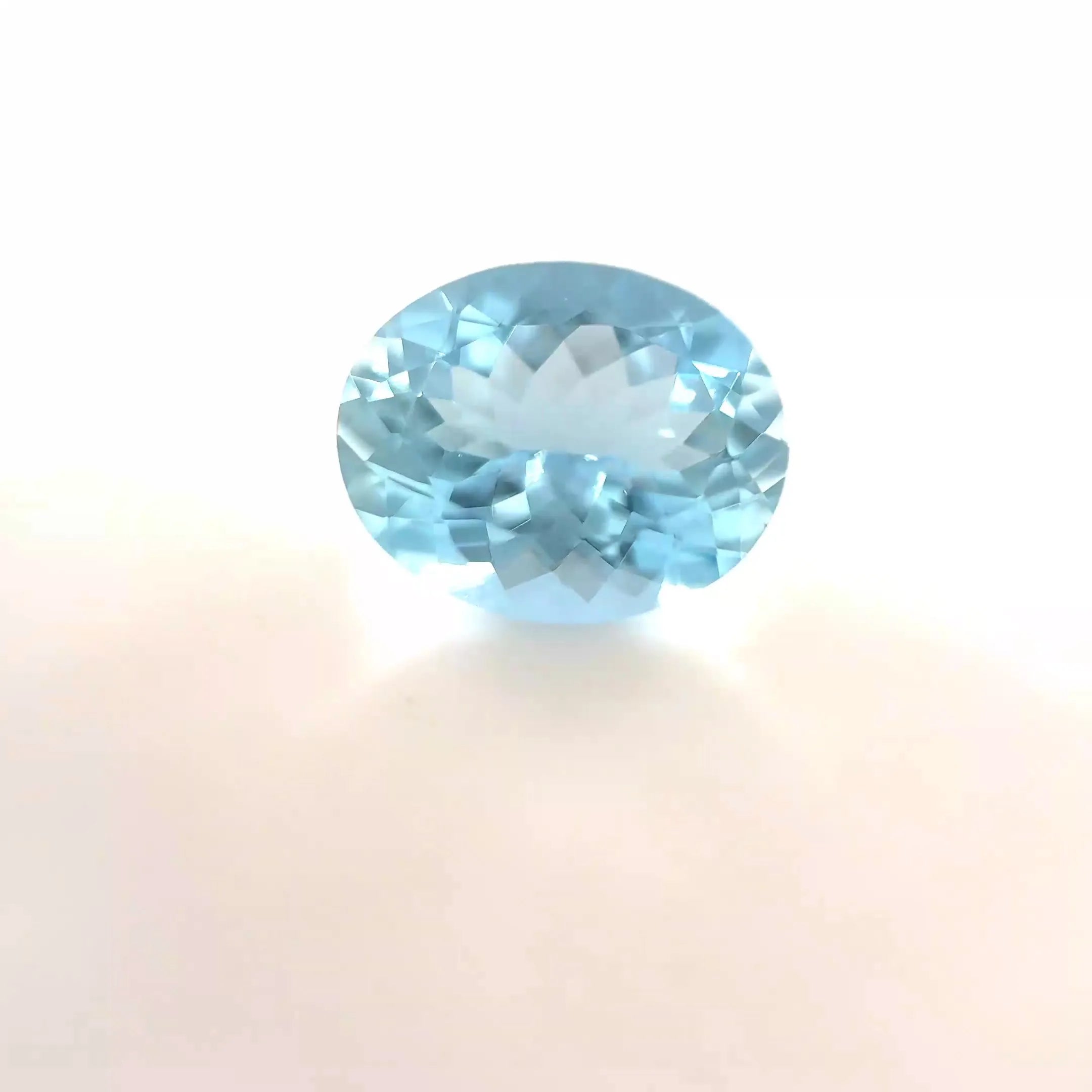2.95ct Oval Natural Aquamarine (Colour Blue, Clarity Eye Clean, Cut Faceted)