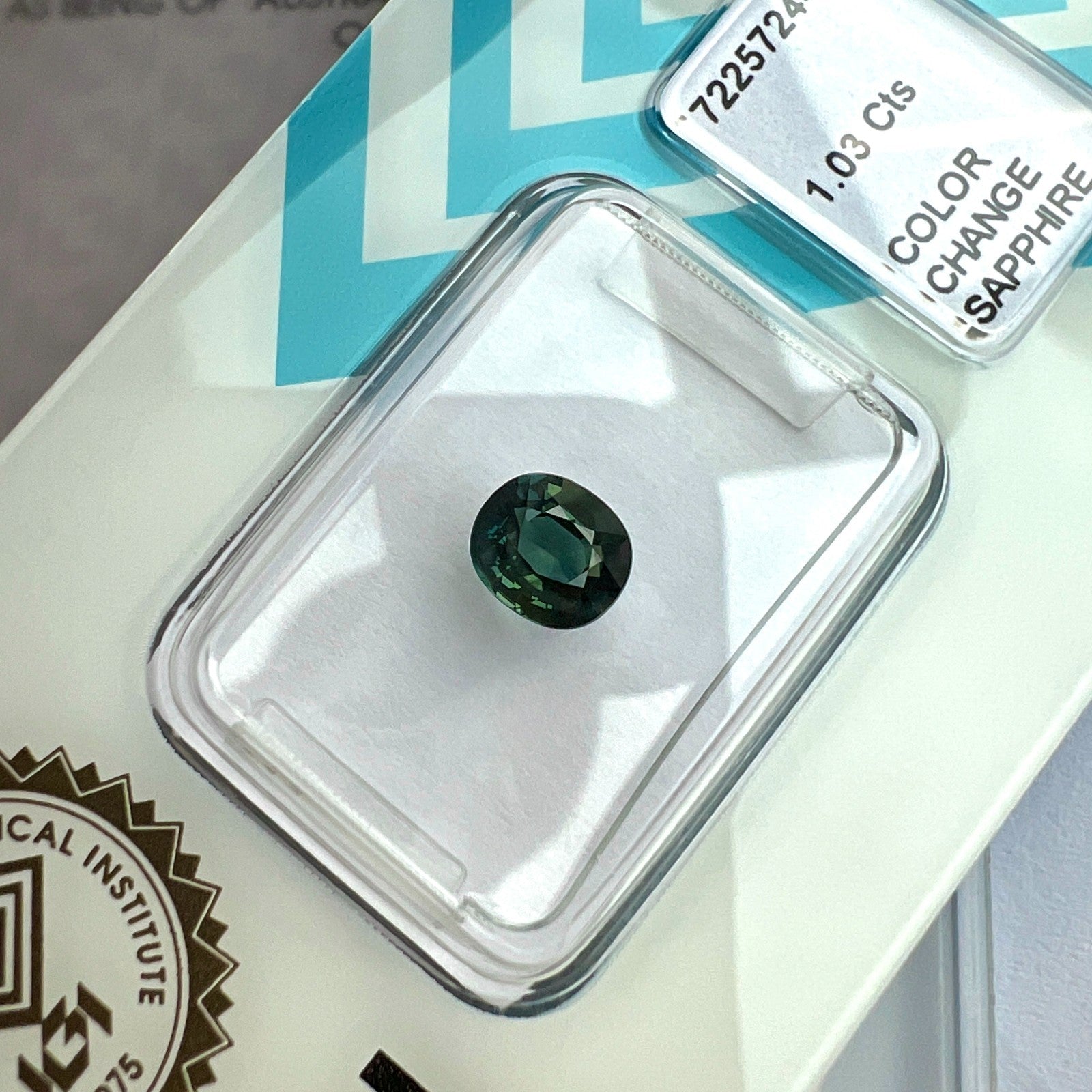 Rare IGI CERTIFIED 1.03ct Colour Change AUSTRALIA Sapphire UNHEATED Oval Cut