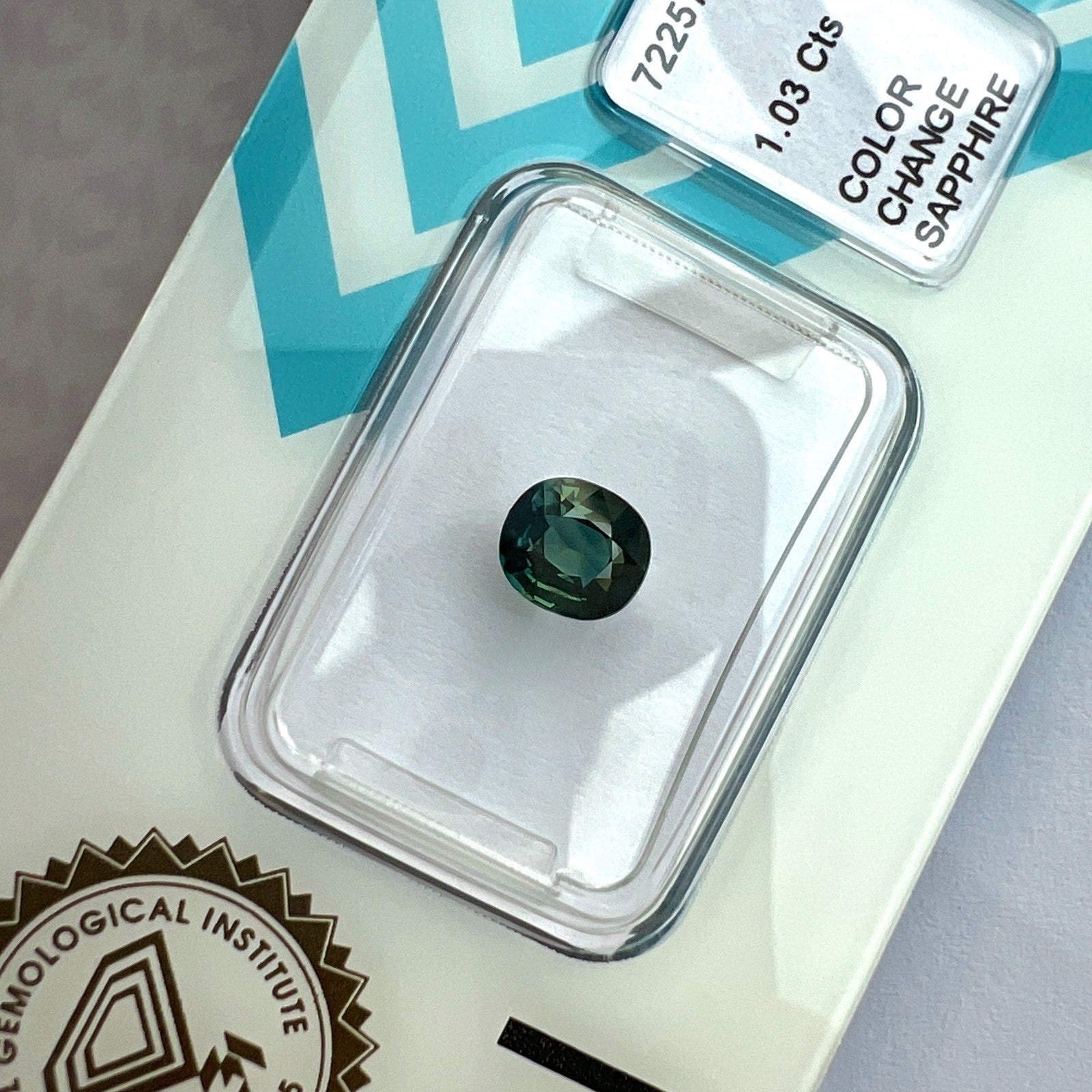 Rare IGI CERTIFIED 1.03ct Colour Change AUSTRALIA Sapphire UNHEATED Oval Cut — view 4