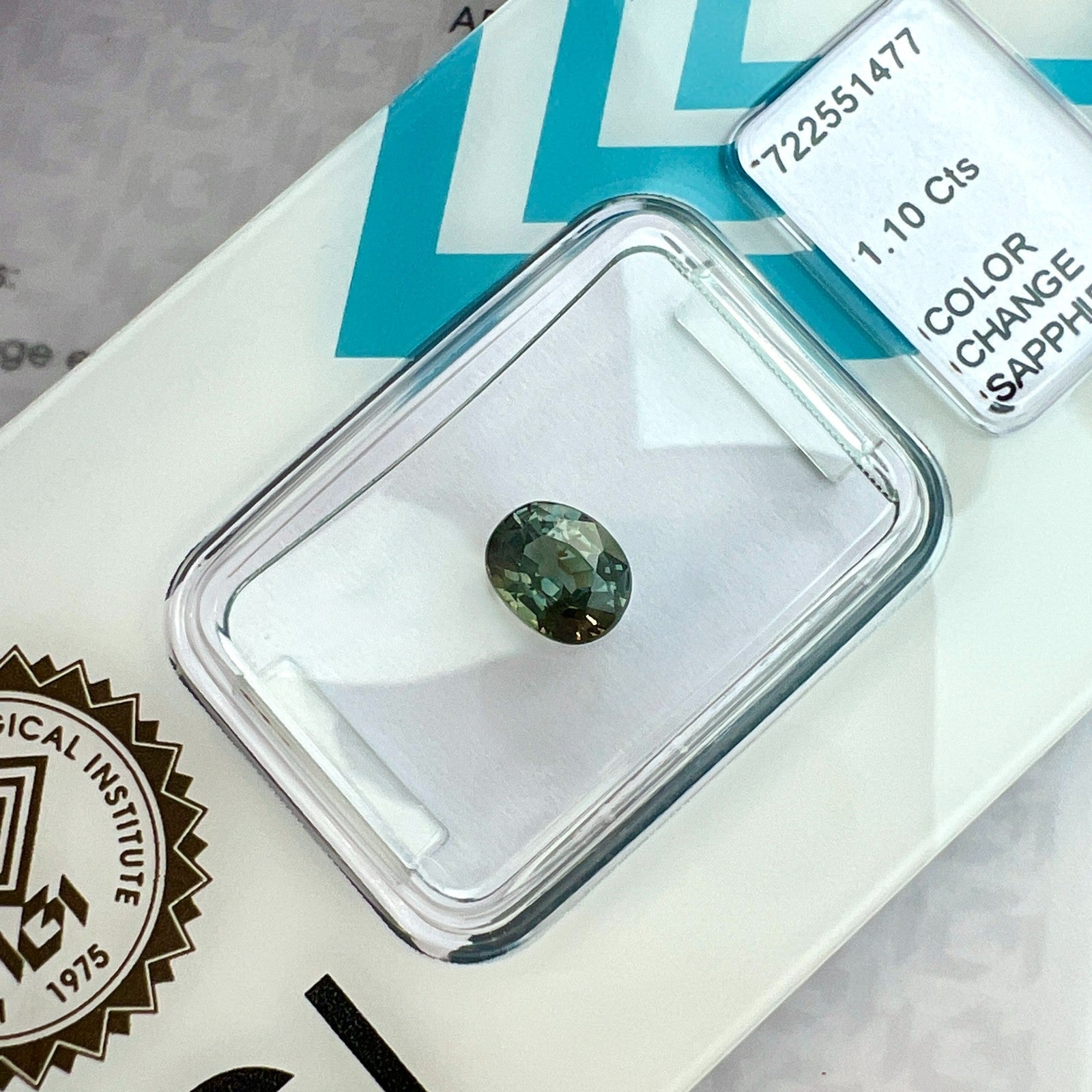 Rare IGI CERTIFIED 1.10ct Colour Change AUSTRALIA Sapphire UNHEATED Oval Cut — view 4