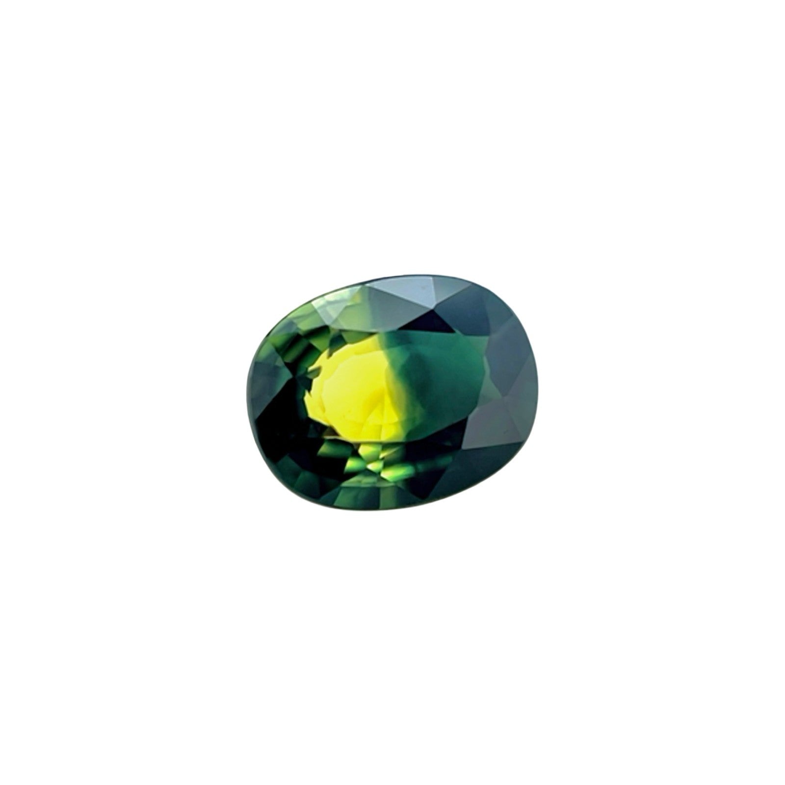 Unique GIA CERTIFIED Australian Parti Colour Sapphire 1.37ct Blue Yellow Oval — view 2