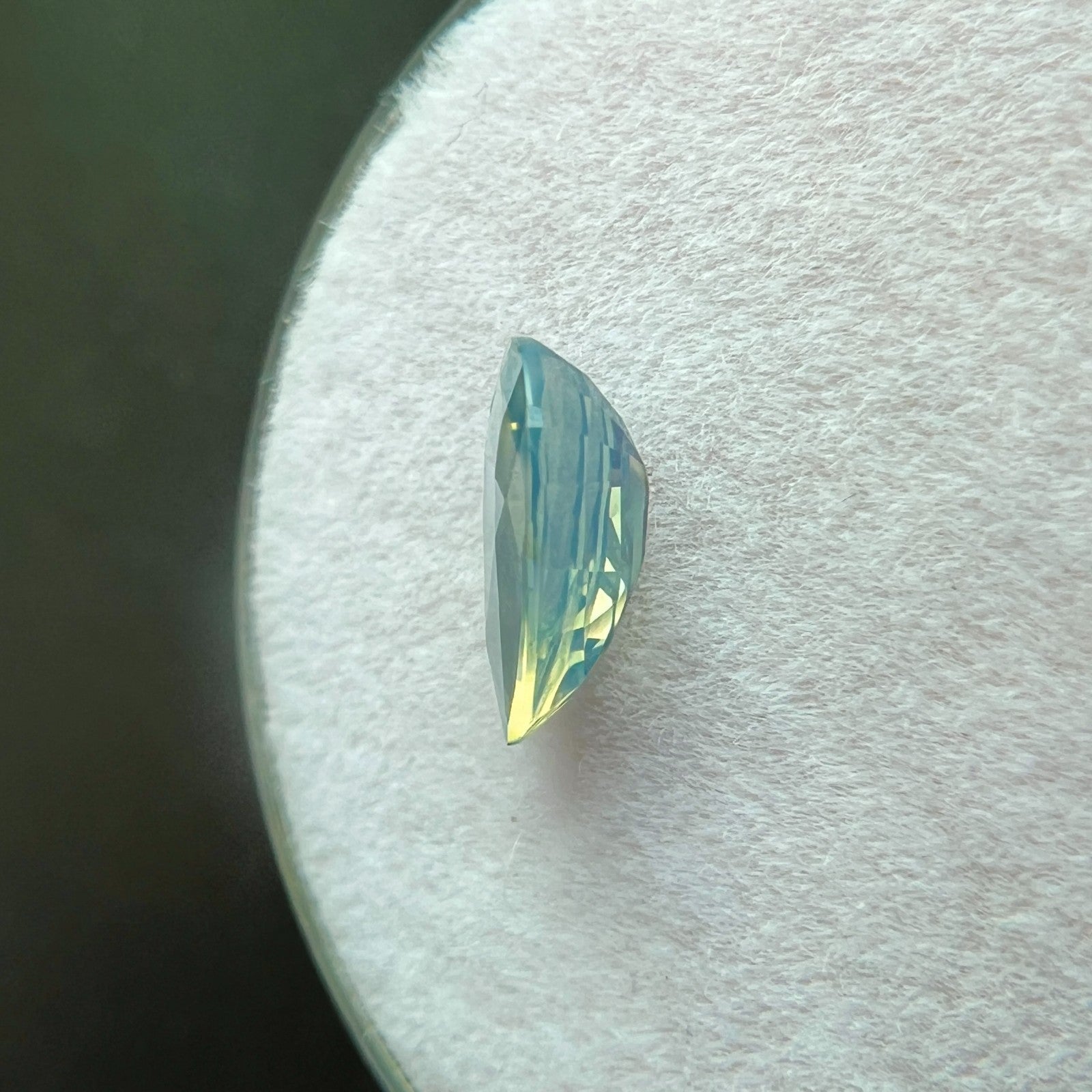 Unique 1.04ct GIA CERTIFIED Hazy Blue Yellow Sapphire UNHEATED 8.1x5.4mm VVS — view 5