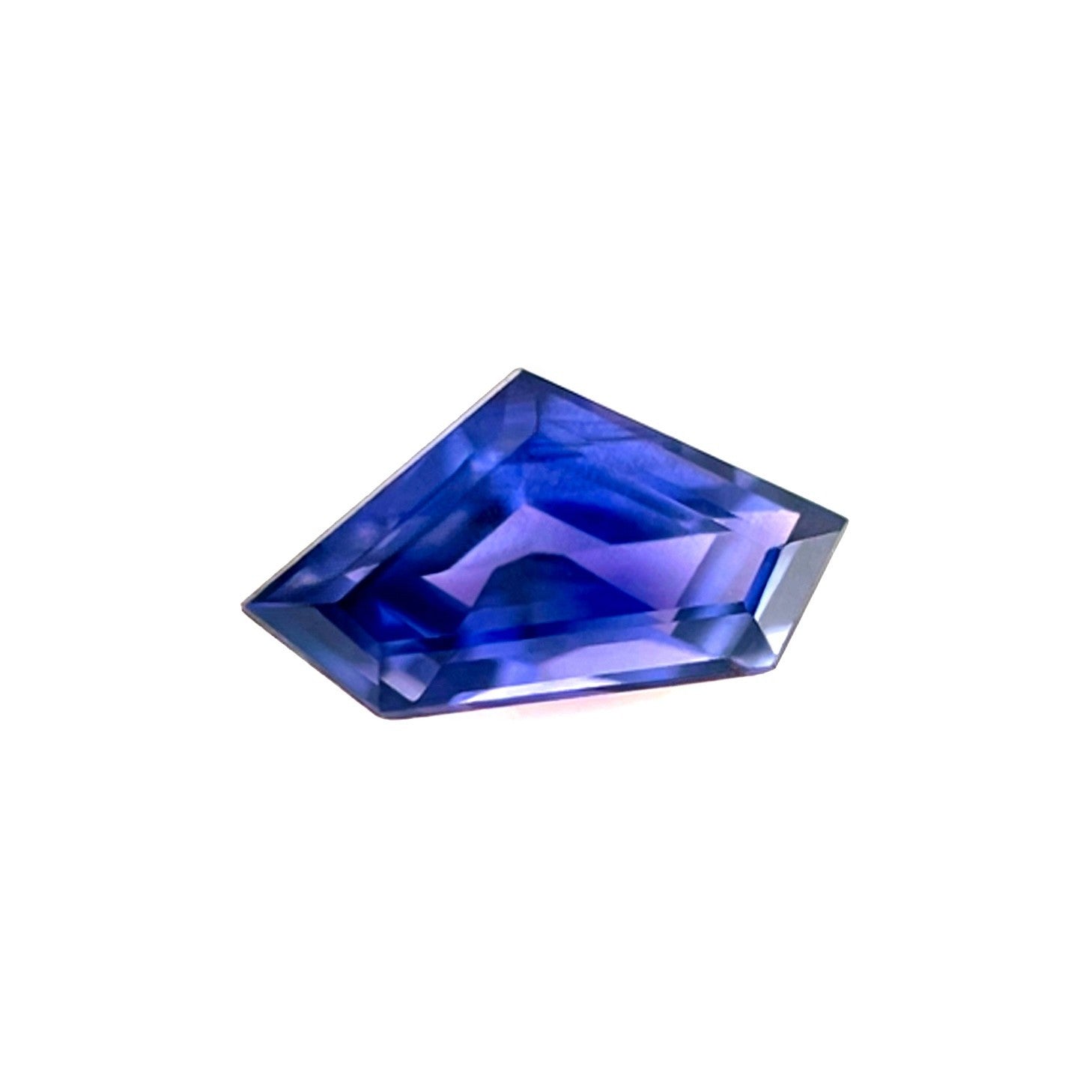 FINE 1.01ct GIA CERTIFIED Myanmar Sapphire Purple Violet Fancy SHIELD Cut Gem — view 1