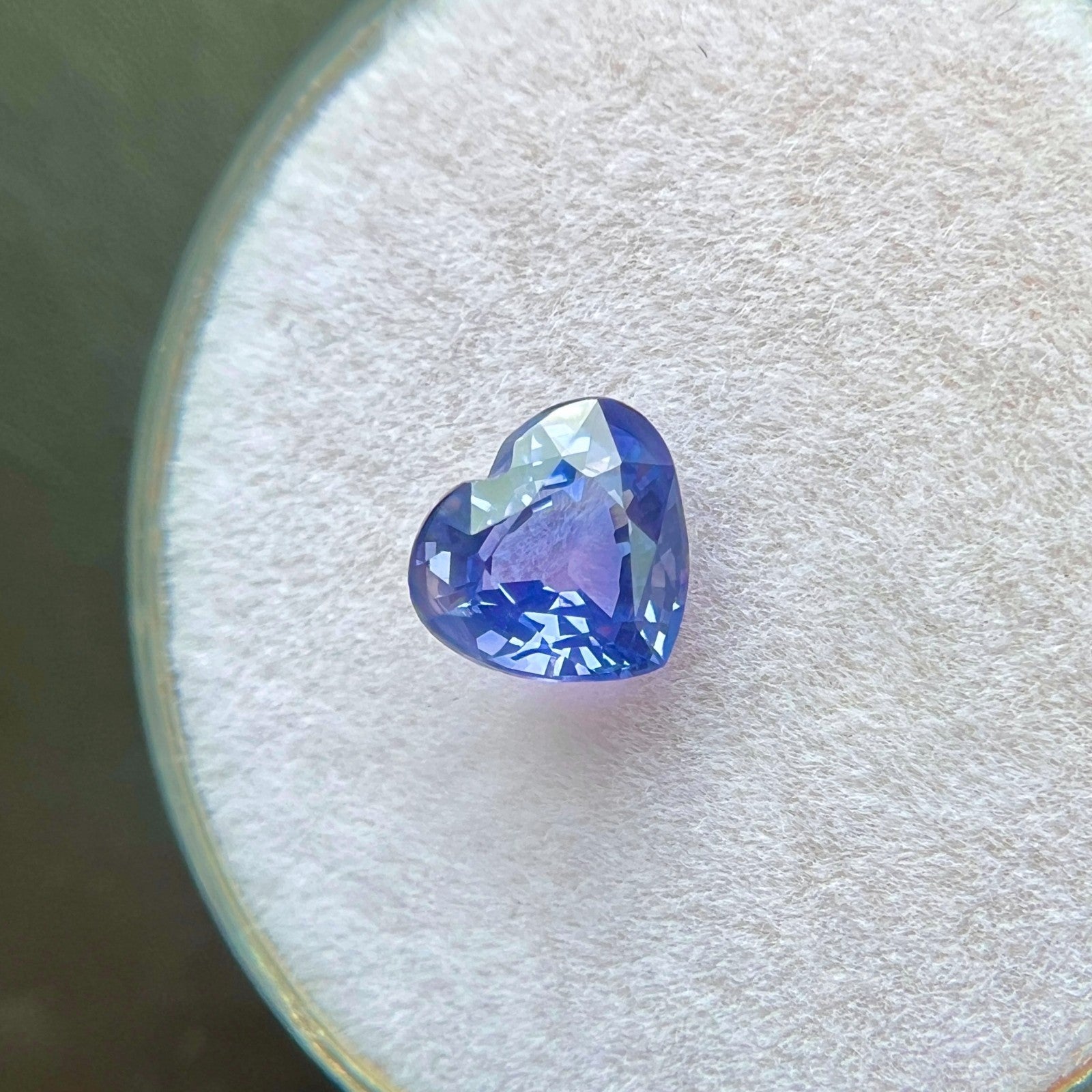 Rare GIA CERTIFIED 1.05ct Purple VIOLET Sapphire UNTREATED Heart Cut CEYLON Gem — view 4