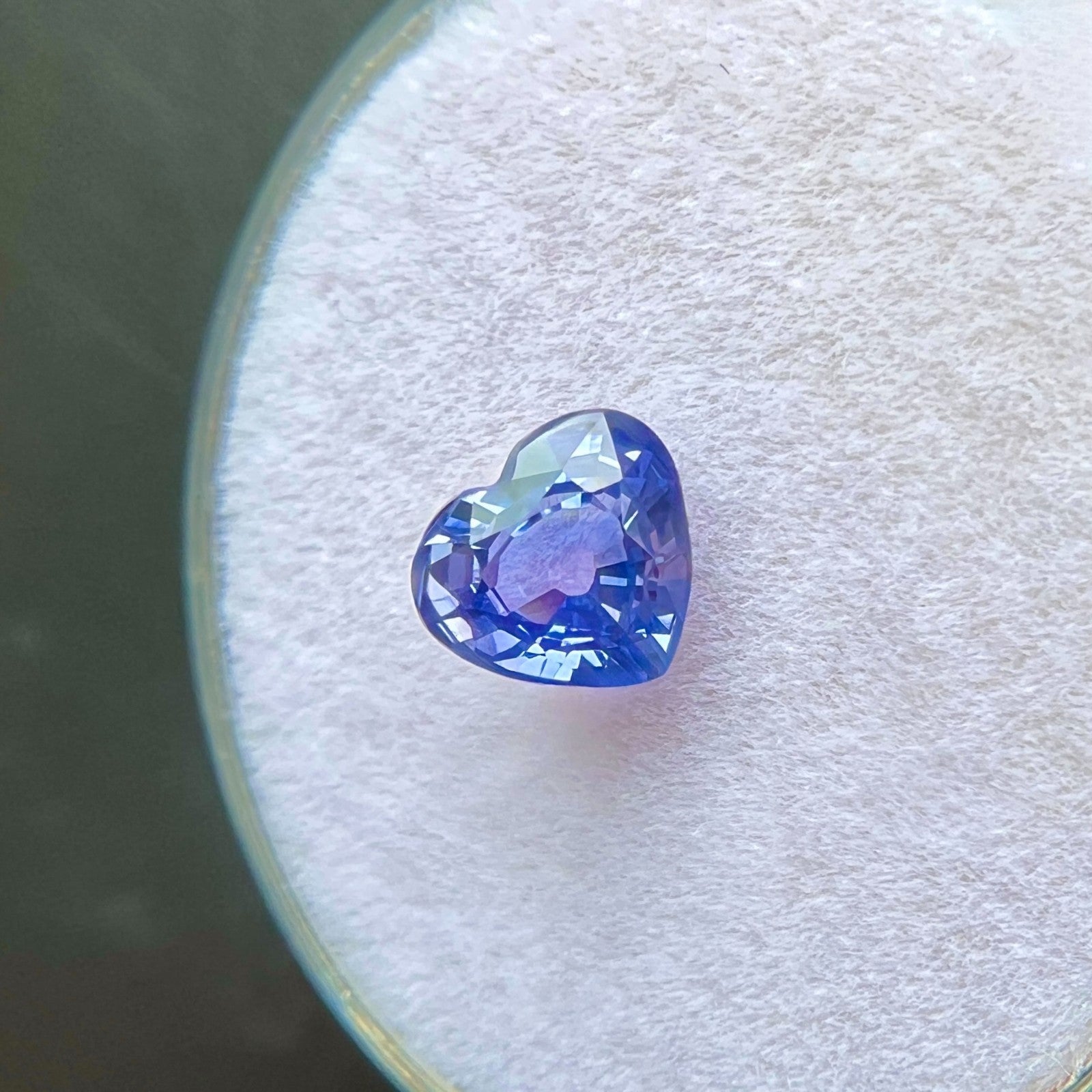 Rare GIA CERTIFIED 1.05ct Purple VIOLET Sapphire UNTREATED Heart Cut CEYLON Gem — view 5