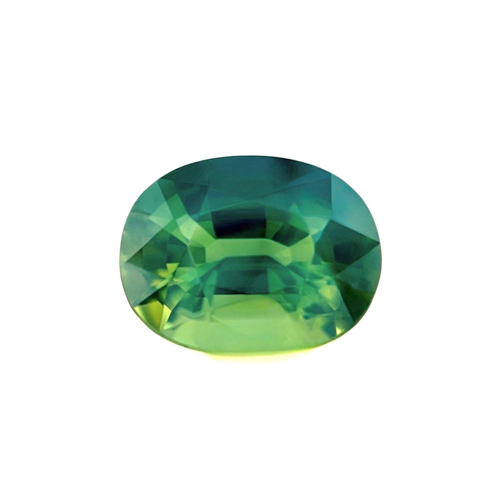 GIA Certified 3.03ct Natural Vivid HAZY Blue Green UNTREATED Sapphire Oval Cut