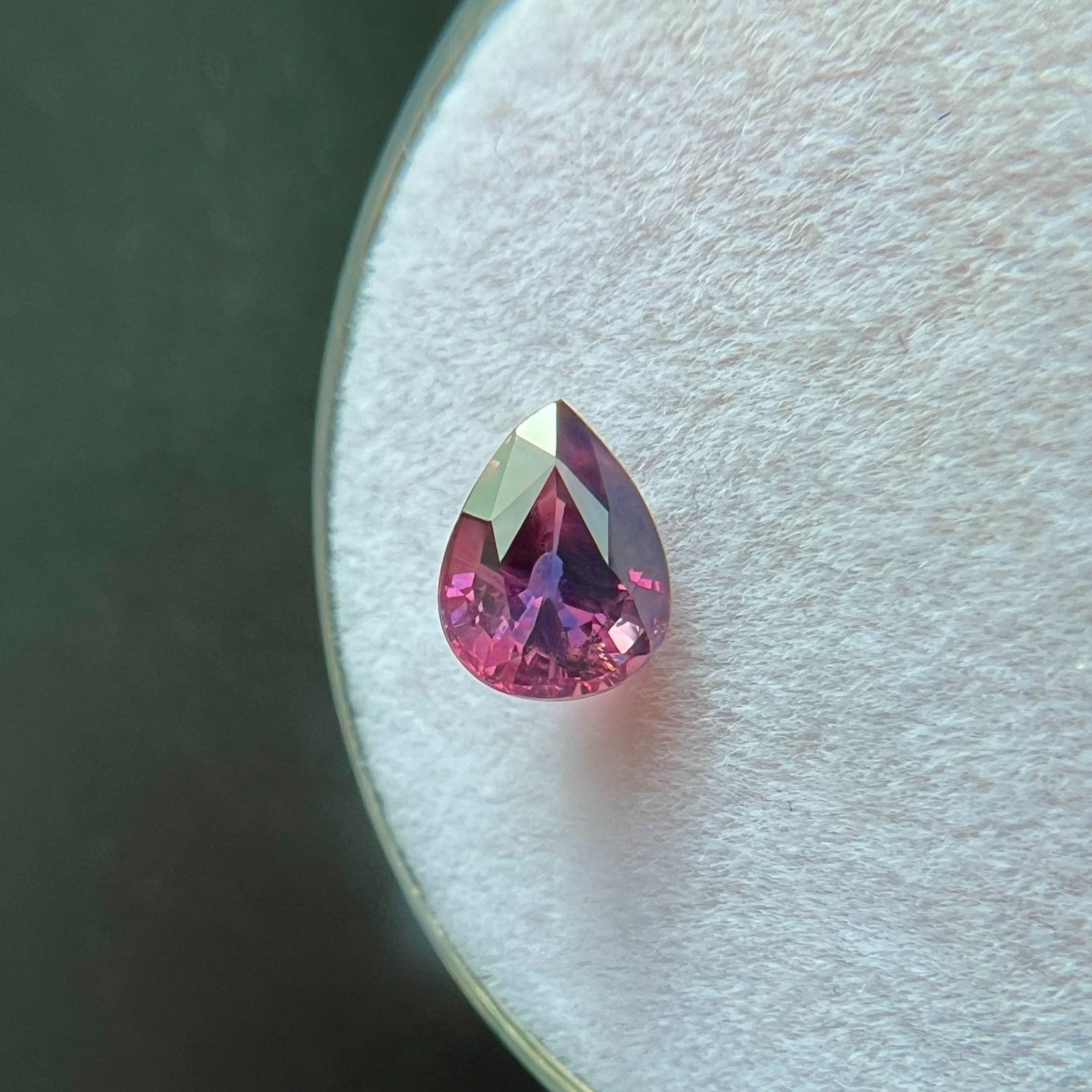UNIQUE 1.02ct GIA CERTIFIED Untreated Sapphire RARE Purple Pink Pear Cut NO HEAT — view 5