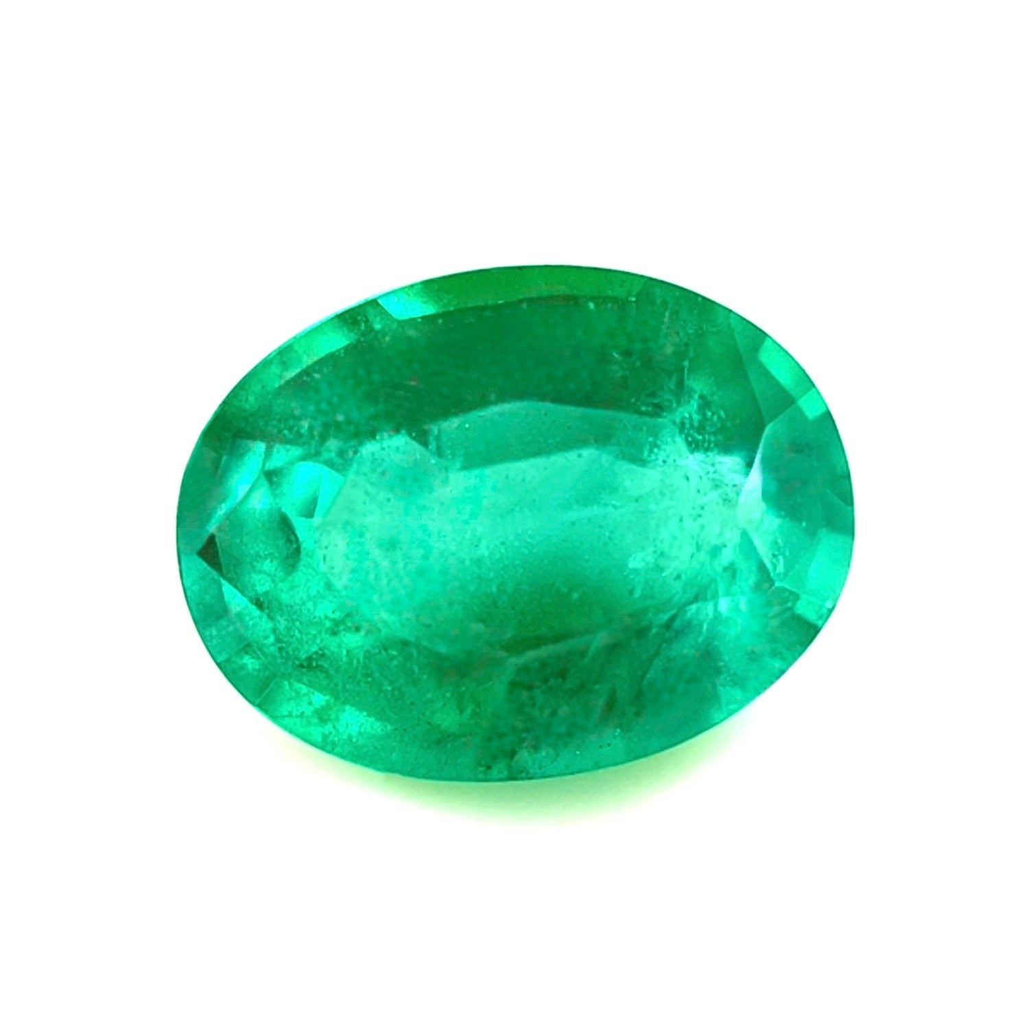 GIA CERTIFIED 2.92ct Natural VIVID Green Emerald Oval Cut 11x8.4mm MINOR OIL — view 1