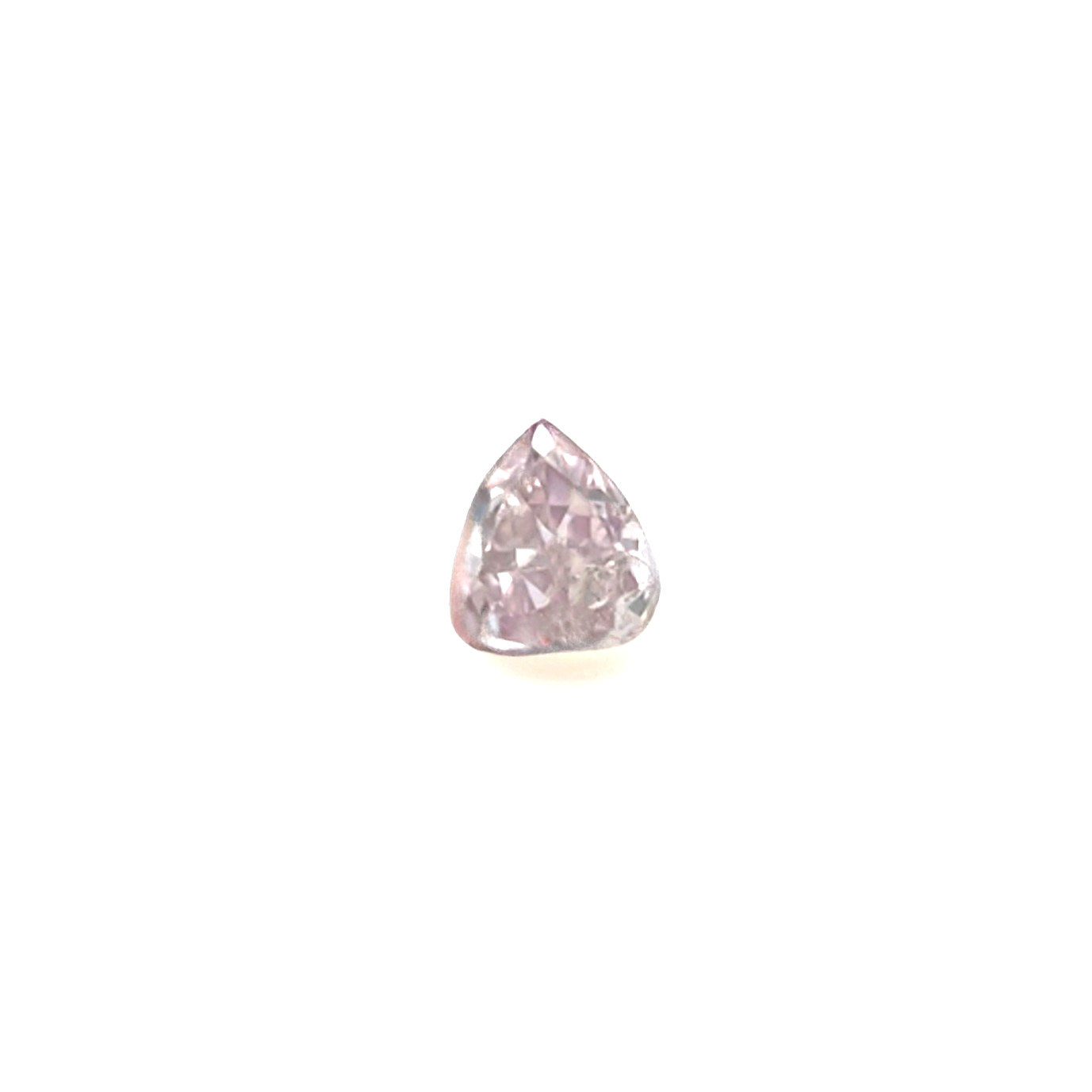 GIA CERTIFIED 0.10ct NATURAL Untreated Fancy Light Purple Pink Diamond Pear Cut