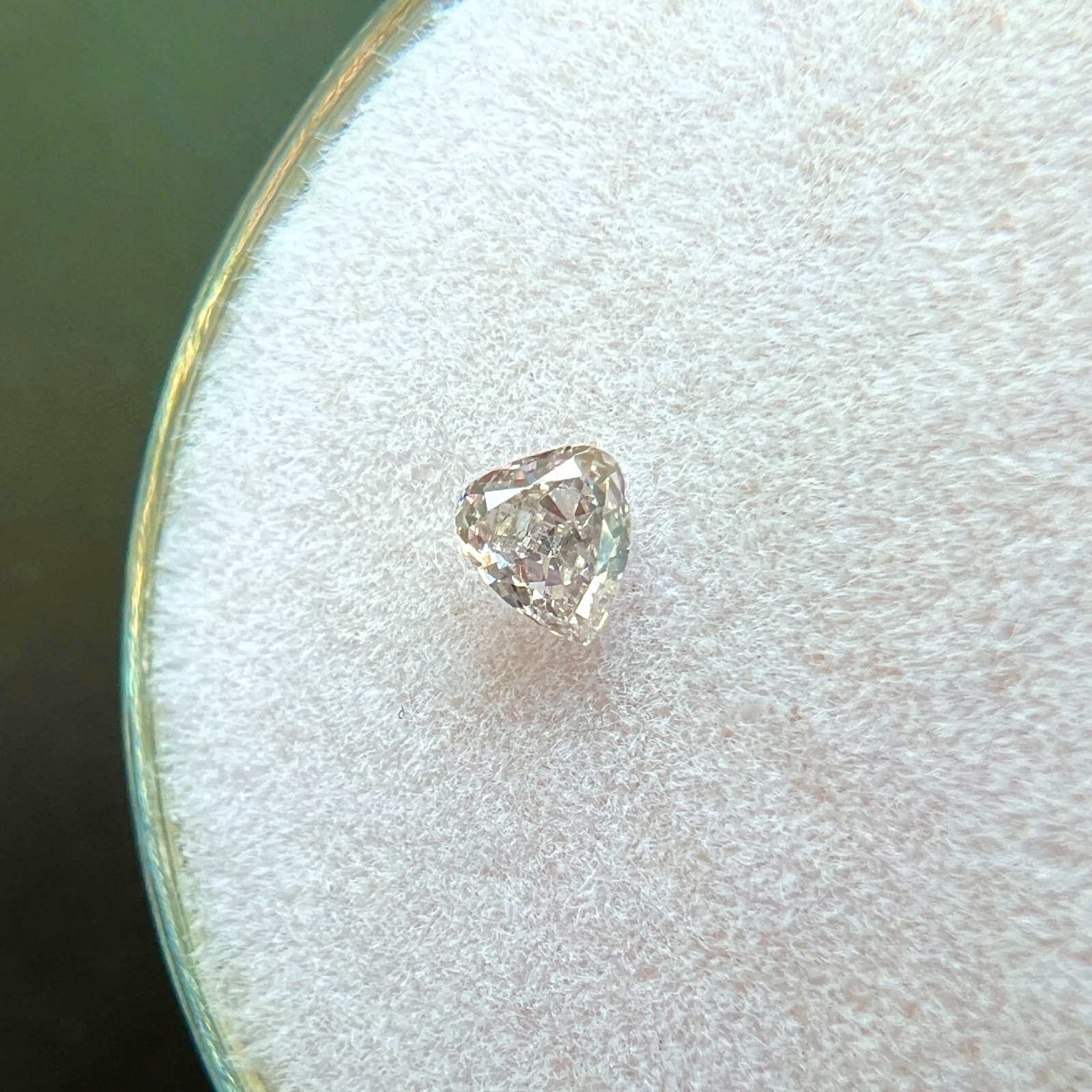 GIA CERTIFIED 0.10ct NATURAL Untreated Fancy Light Purple Pink Diamond Pear Cut — view 4