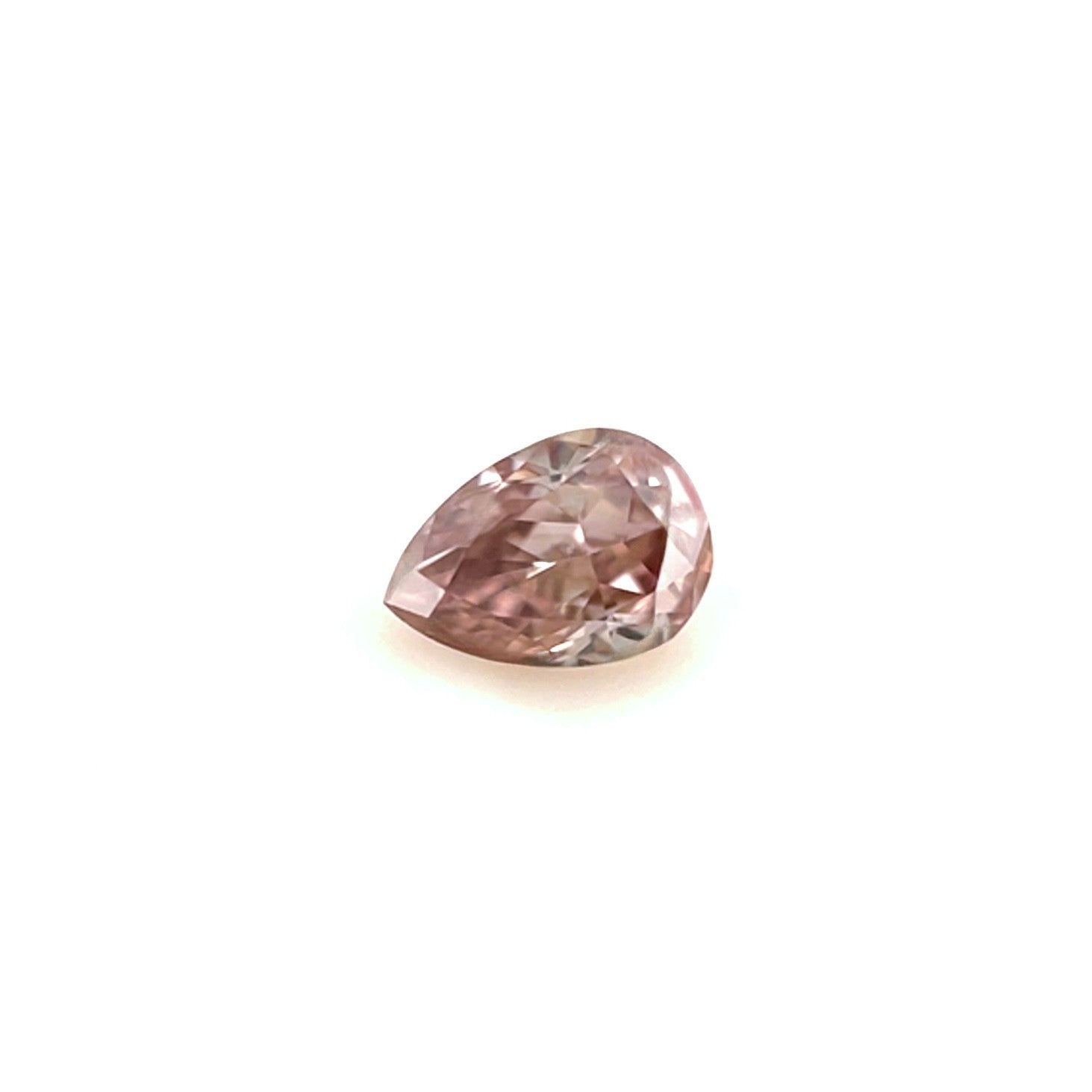 GIA CERTIFIED 0.29ct Untreated Fancy Pink Brown Diamond Pear Cut SI2 RARE Gem