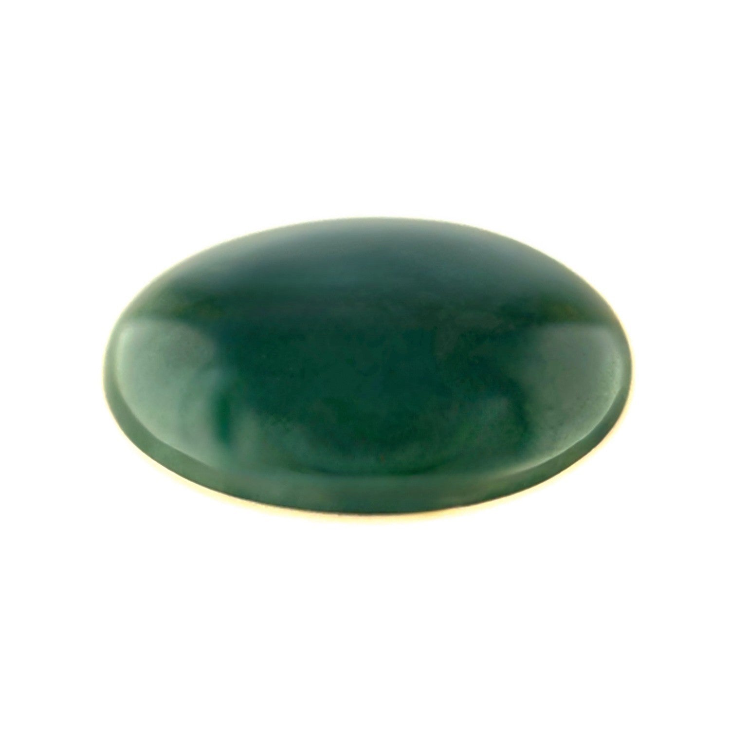 NATURAL 2.29ct GIA CERTIFIED Deep Green Jadeite Jade ‘A’ Grade Oval Cabochon Gem — view 1