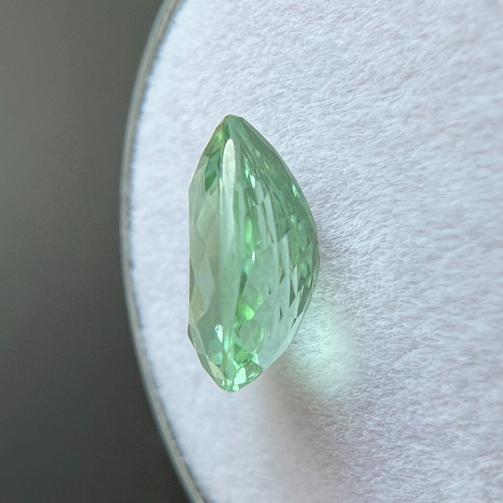 GIA CERTIFIED 2.09ct PARAIBA Tourmaline Light MINT Green Pear Cut RARE Gem — view 5