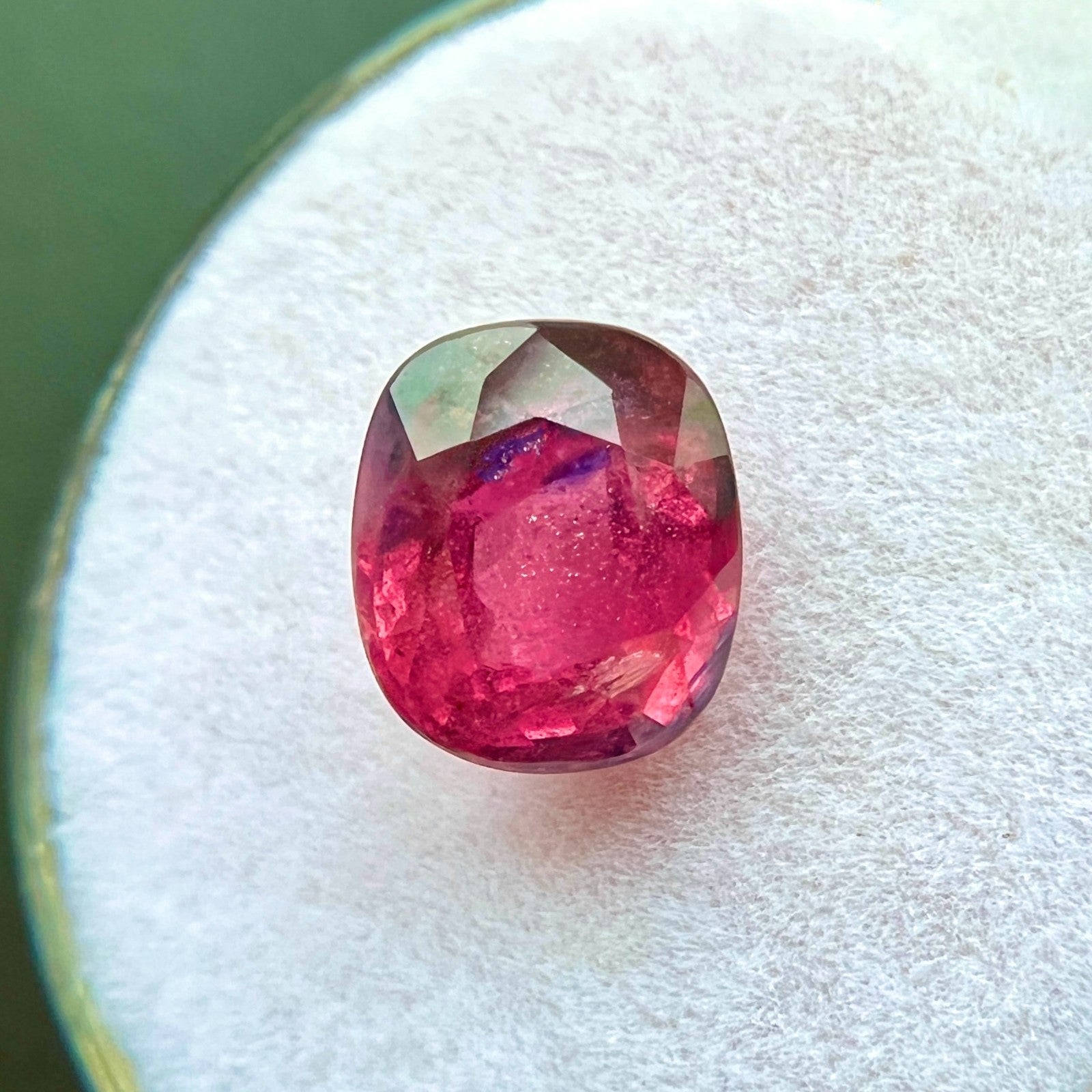 UNIQUE 3.00ct Natural WINZA Sapphire Ruby Blue Red UNTREATED Rare Gemstone — view 4