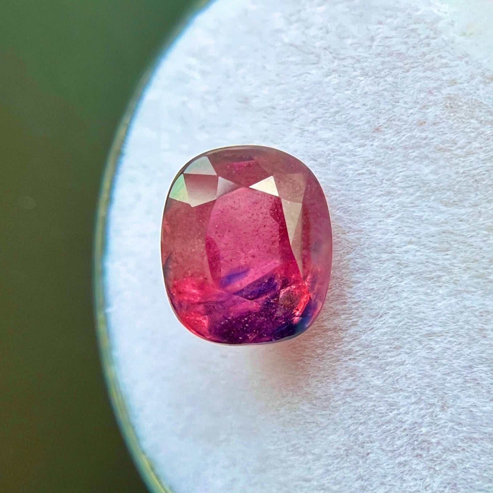 UNIQUE 3.00ct Natural WINZA Sapphire Ruby Blue Red UNTREATED Rare Gemstone — view 5