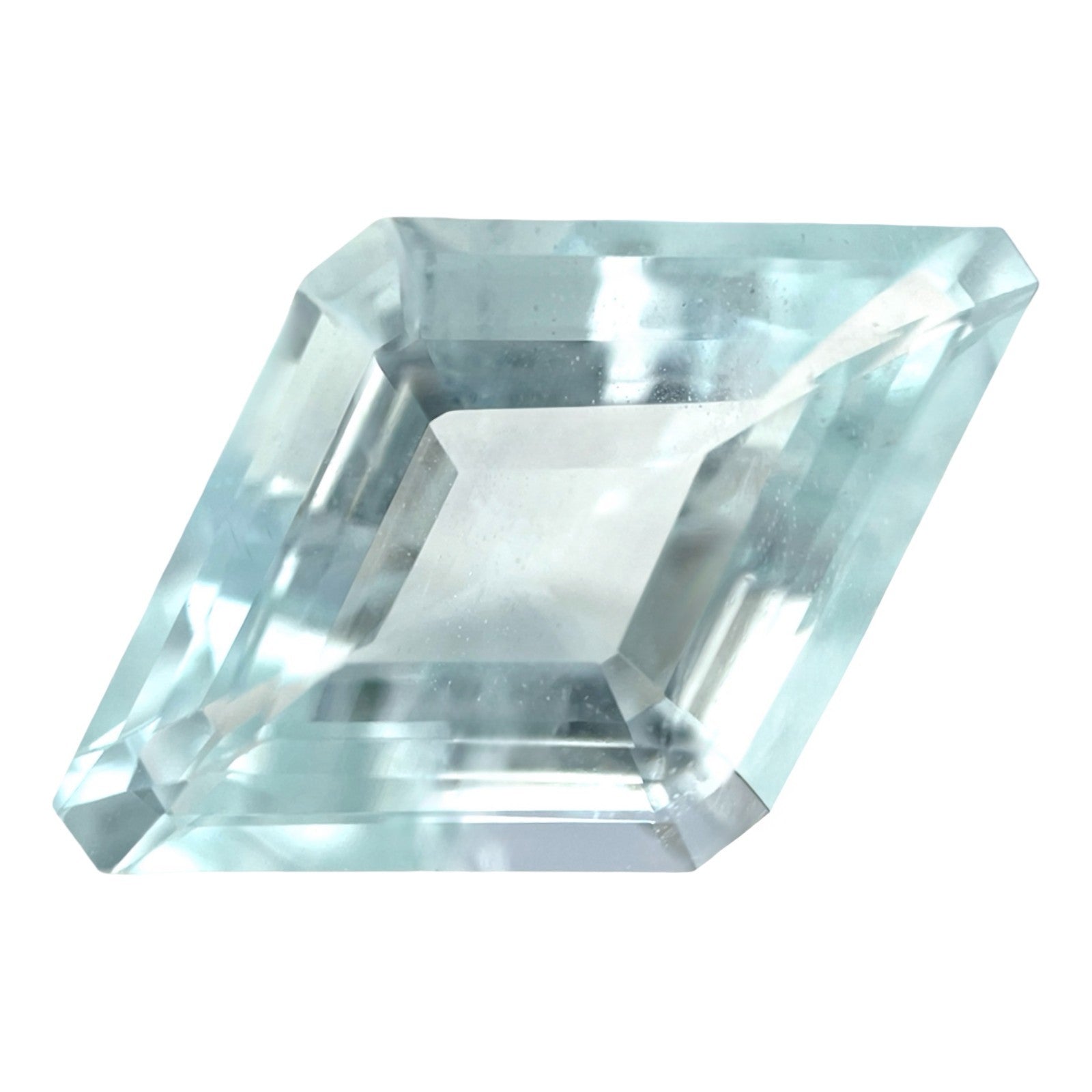 Large NATURAL 23.44ct Light Blue Aquamarine FANCY Cut Loose Gemstone 28.2x18.5mm