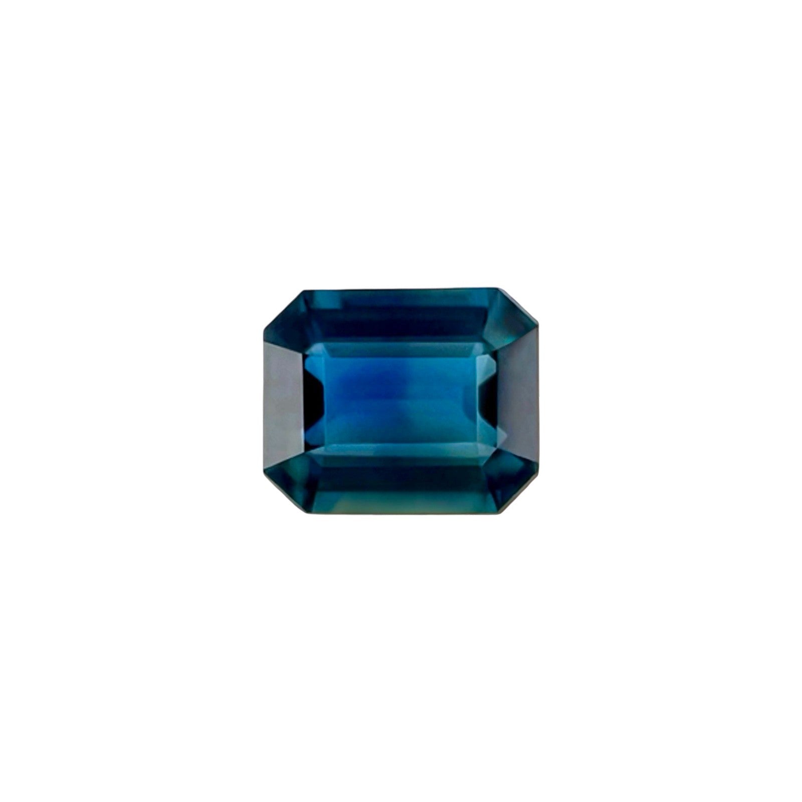 GIA CERTIFIED 1.20ct NATURAL Octagon Cut Deep Blue UNHEATED Sapphire Gemstone