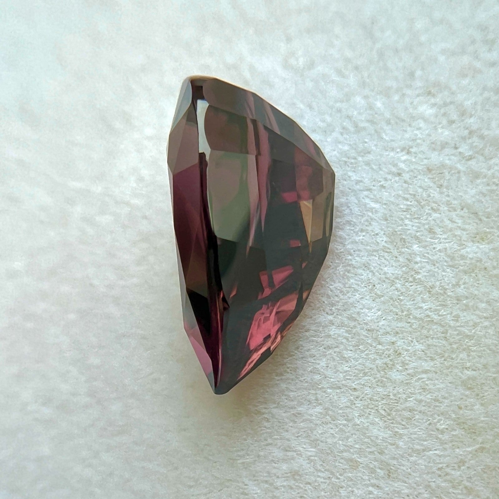 15.93ct GIA CERTIFIED NATURAL Zircon Brown Pink UNTREATED Pear Cut RARE Gemstone — view 5