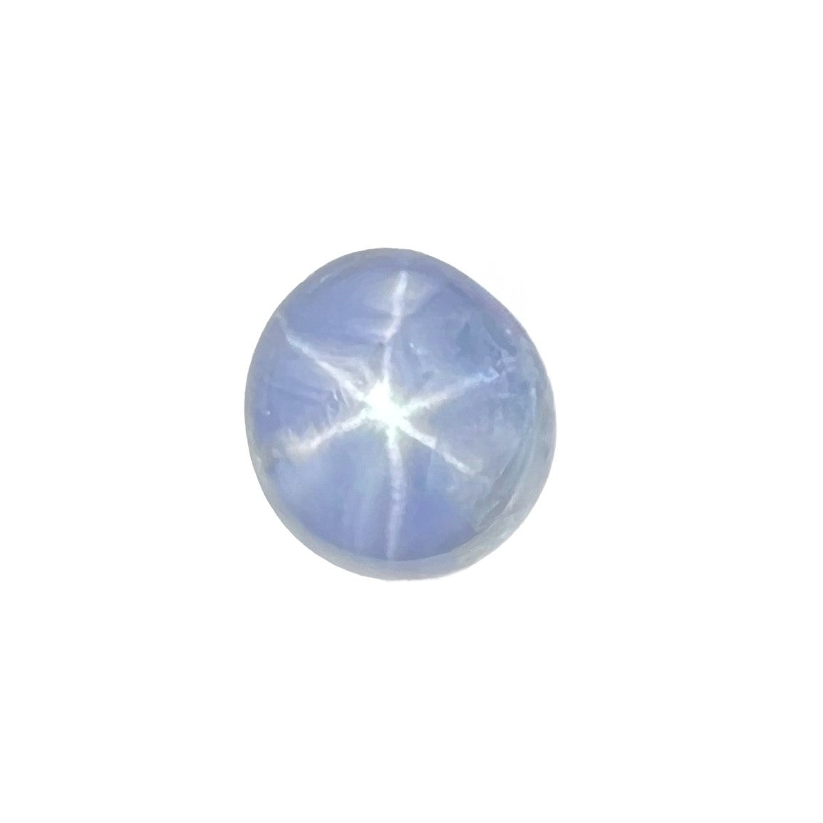 IGI CERTIFIED 2.32ct STAR Sapphire UNTREATED Ceylon Violet Blue Oval Cab Gem — view 1