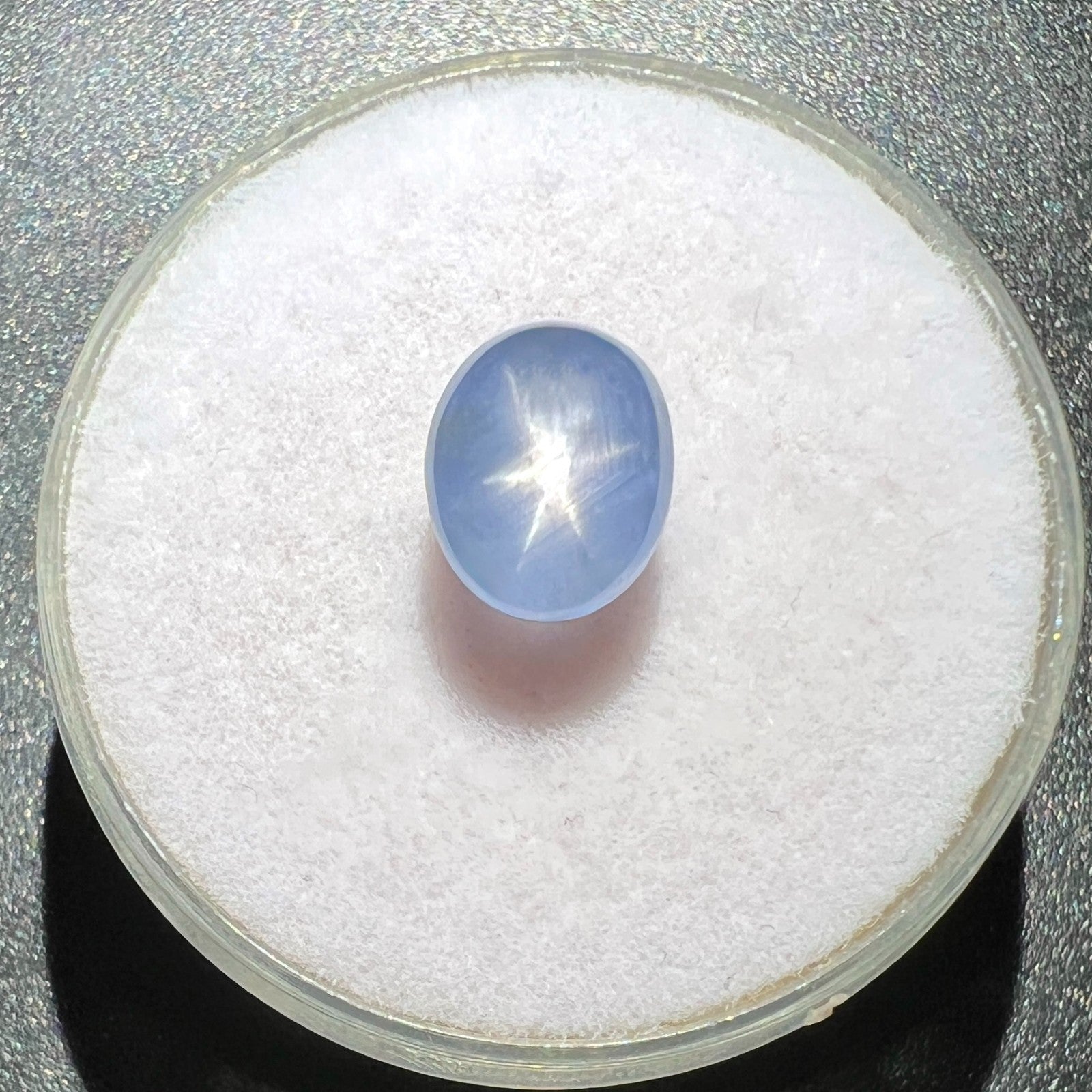 IGI CERTIFIED 3.06ct UNTREATED Blue STAR Sapphire NATURAL Oval RARE Gem — view 3