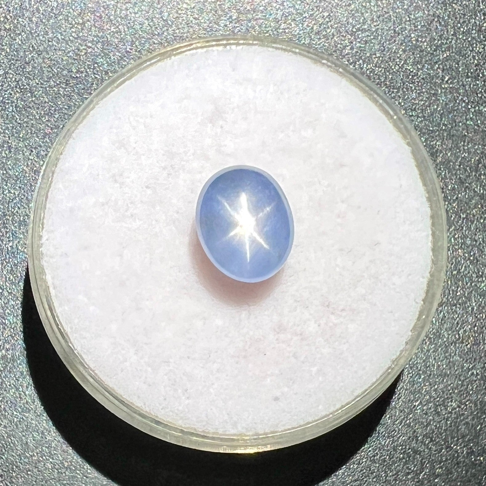 IGI CERTIFIED 3.06ct UNTREATED Blue STAR Sapphire NATURAL Oval RARE Gem — view 4