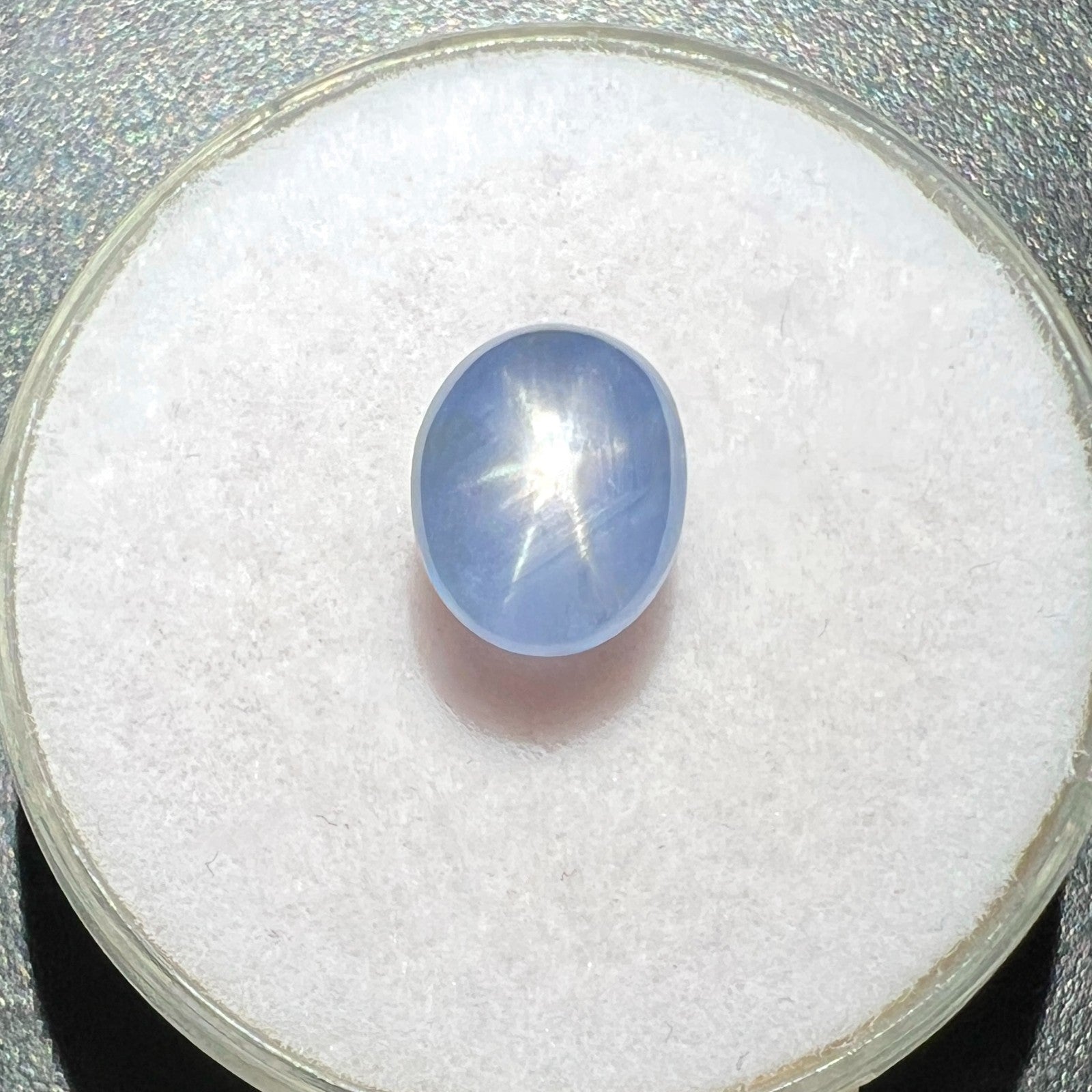 IGI CERTIFIED 3.06ct UNTREATED Blue STAR Sapphire NATURAL Oval RARE Gem — view 5