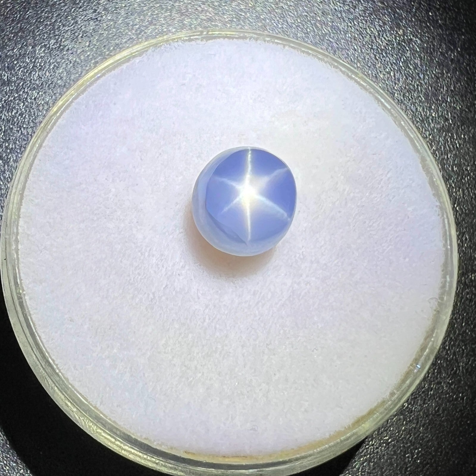 Fine IGI CERTIFIED 2.43ct UNTREATED Ceylon Violet Blue STAR Sapphire NATURAL Gem — view 3