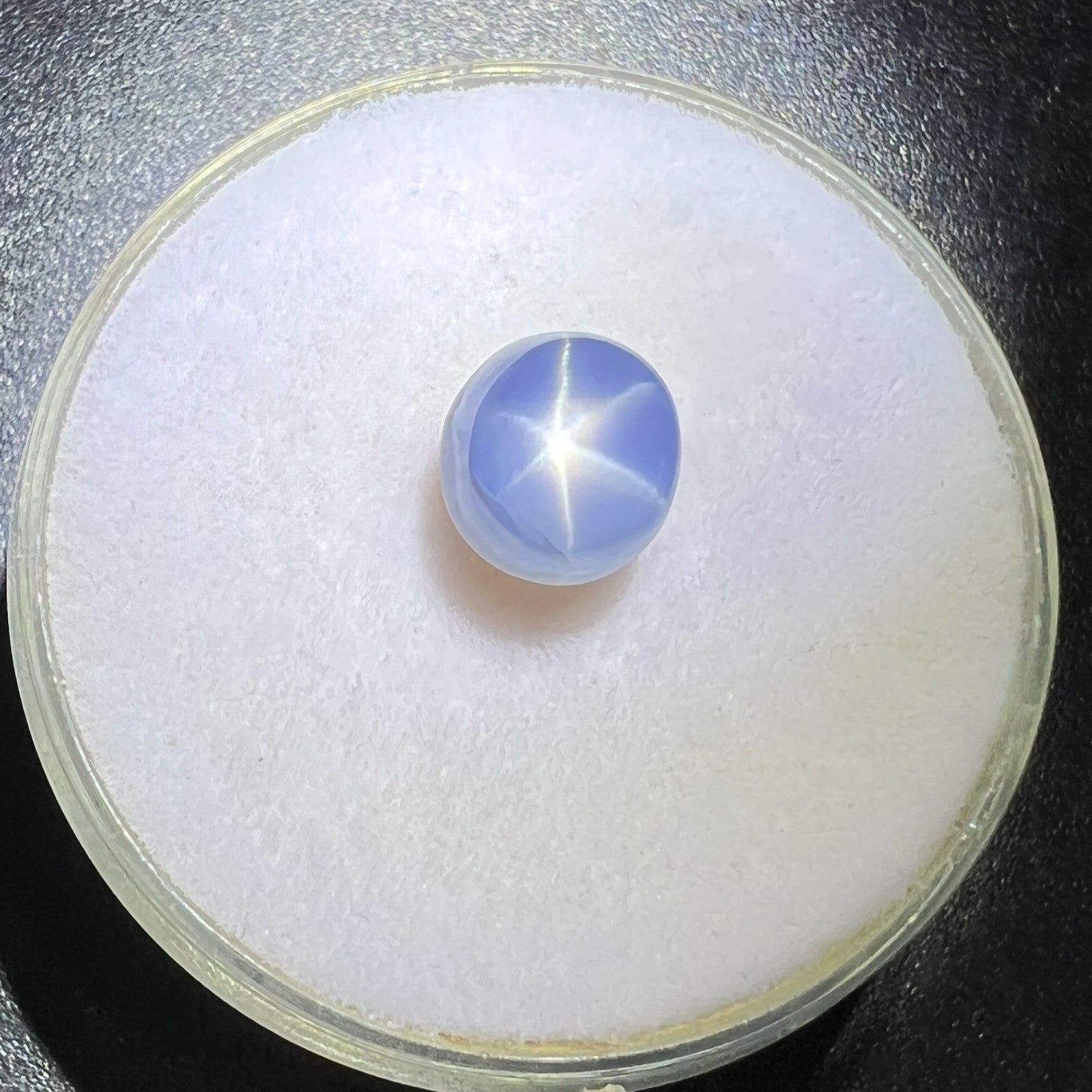 Fine IGI CERTIFIED 2.43ct UNTREATED Ceylon Violet Blue STAR Sapphire NATURAL Gem — view 5