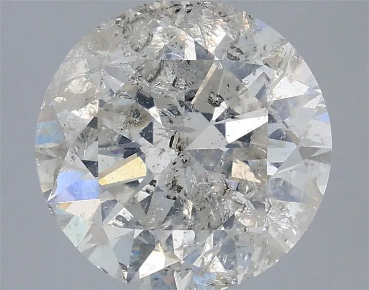3.01ct Round Natural Diamond (Colour I, Clarity I2, Cut EX, IGI Certified)