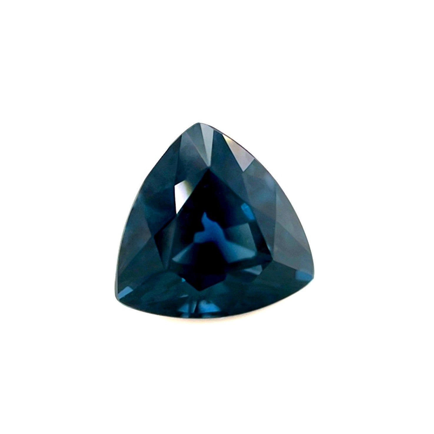 GIA CERTIFIED 2.35ct Natural DEEP Blue Spinel UNTREATED Trillion Cut Gem